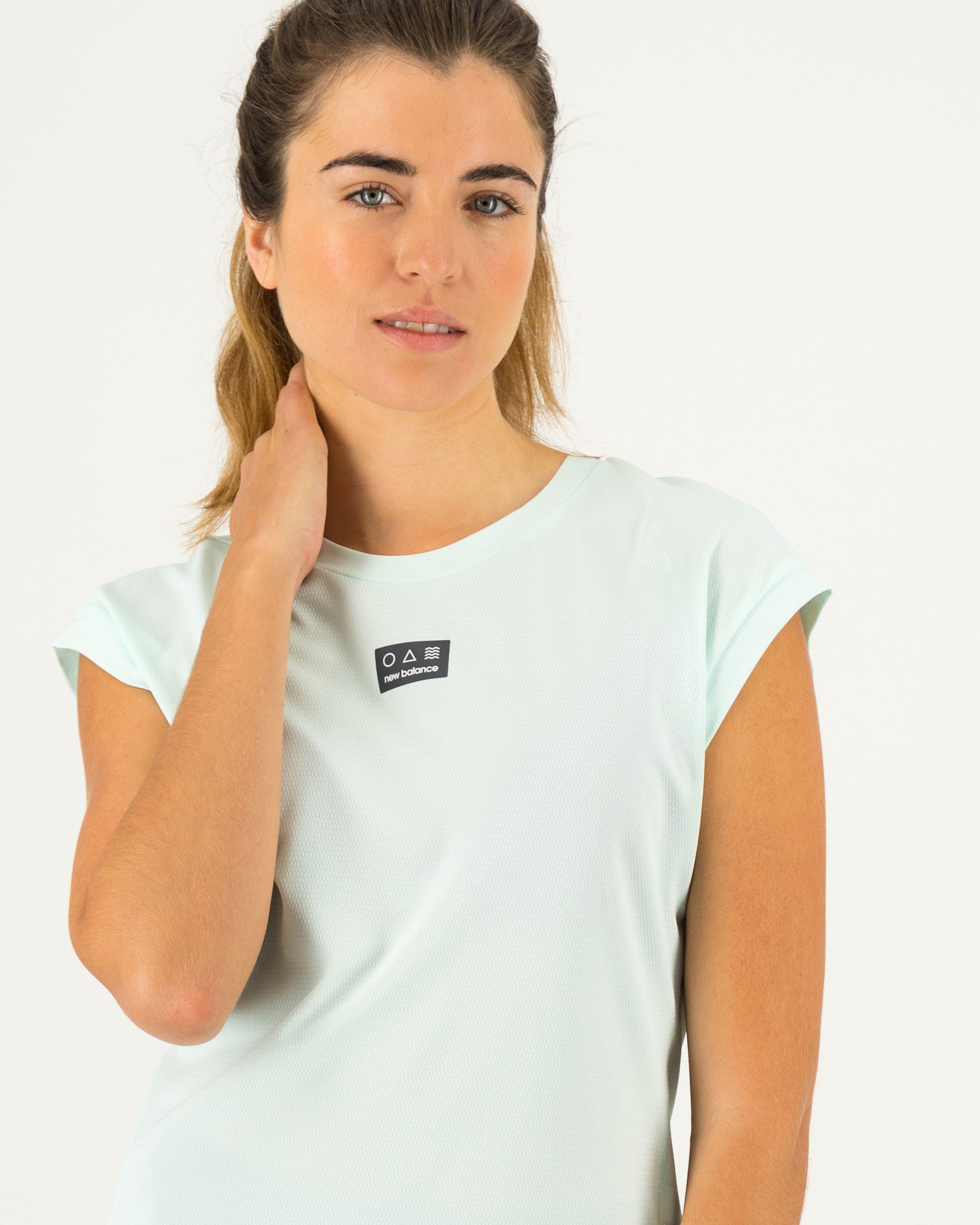 New Balance Women's Impact Run AT N-Vent T-shirt -  Aqua