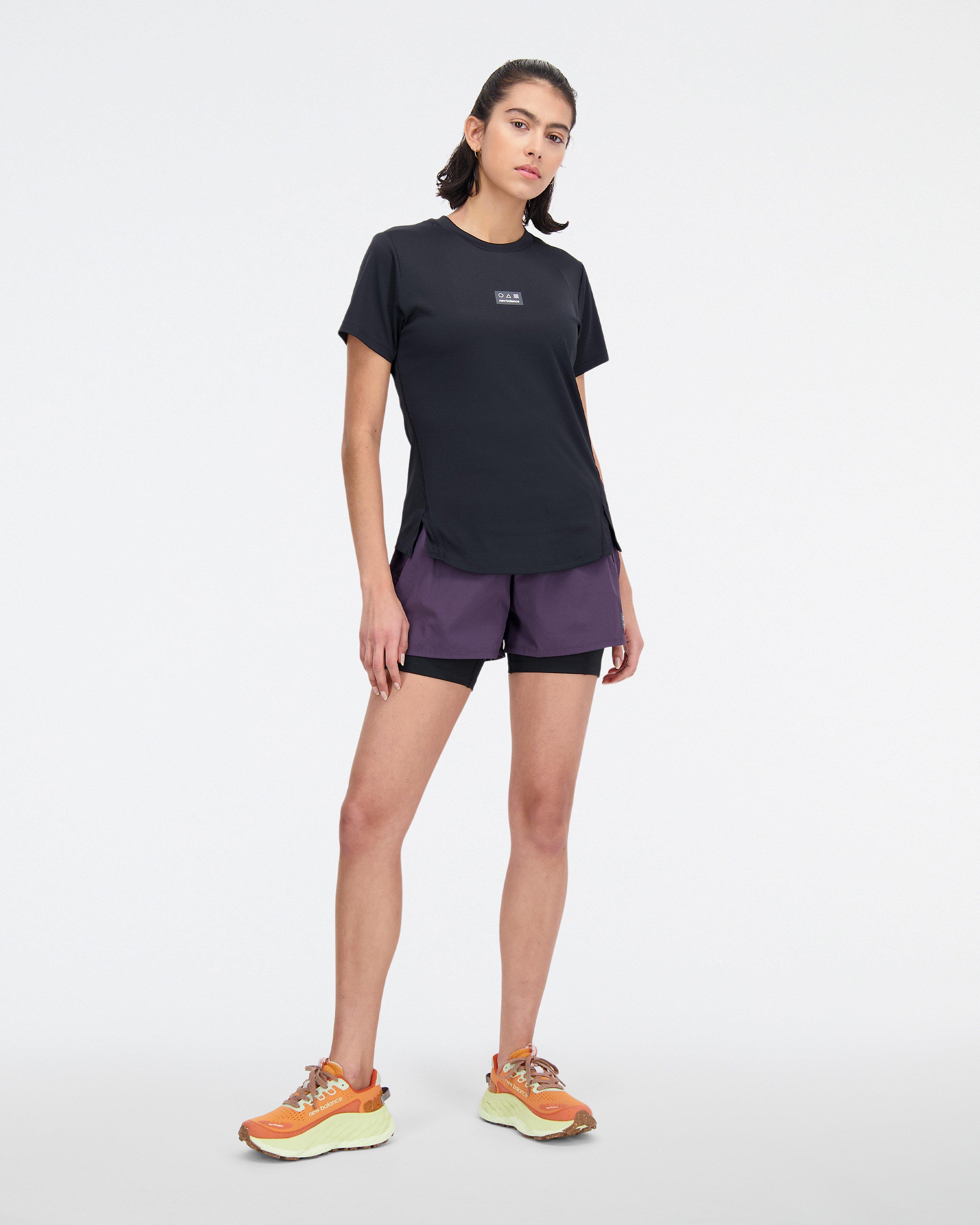 New Balance Women's Impact Run All Terrain 2-In-1 Shorts -  Purple