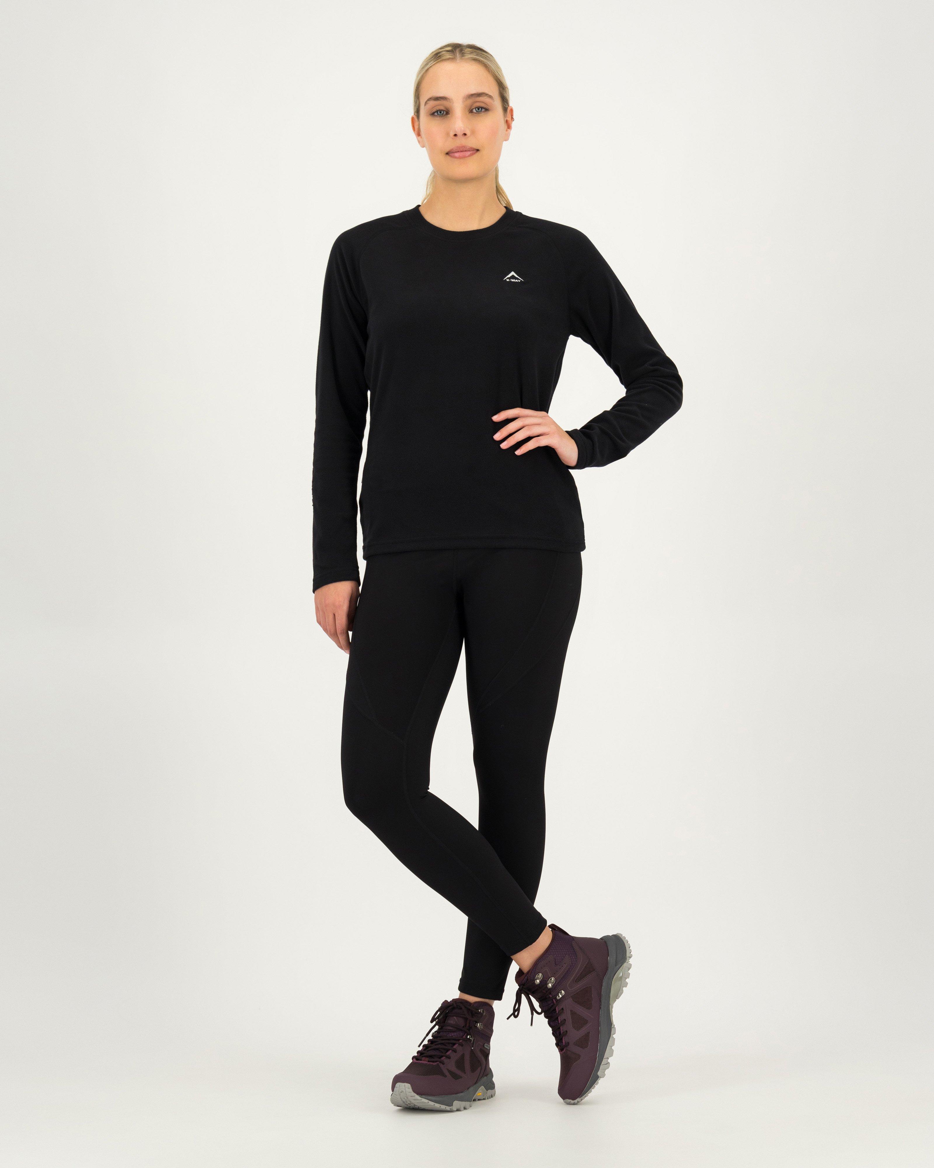 K-Way Women's Iris ECO Crewneck Fleece Top -  Black