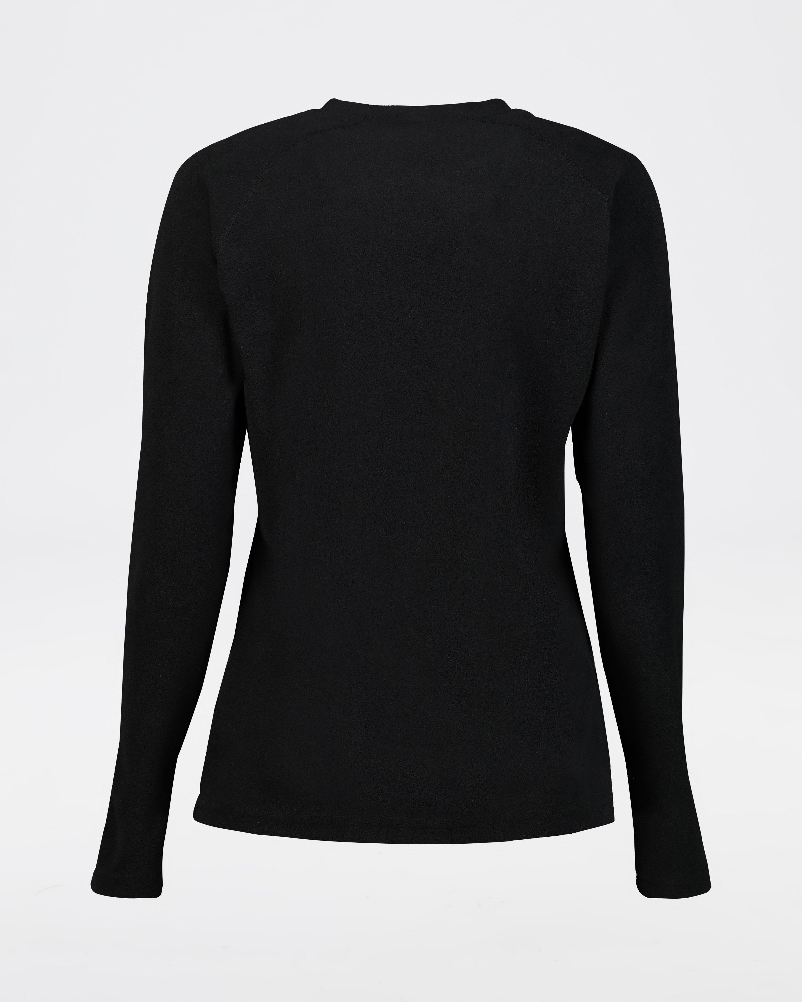 K-Way Women's Iris ECO Crewneck Fleece Top -  Black