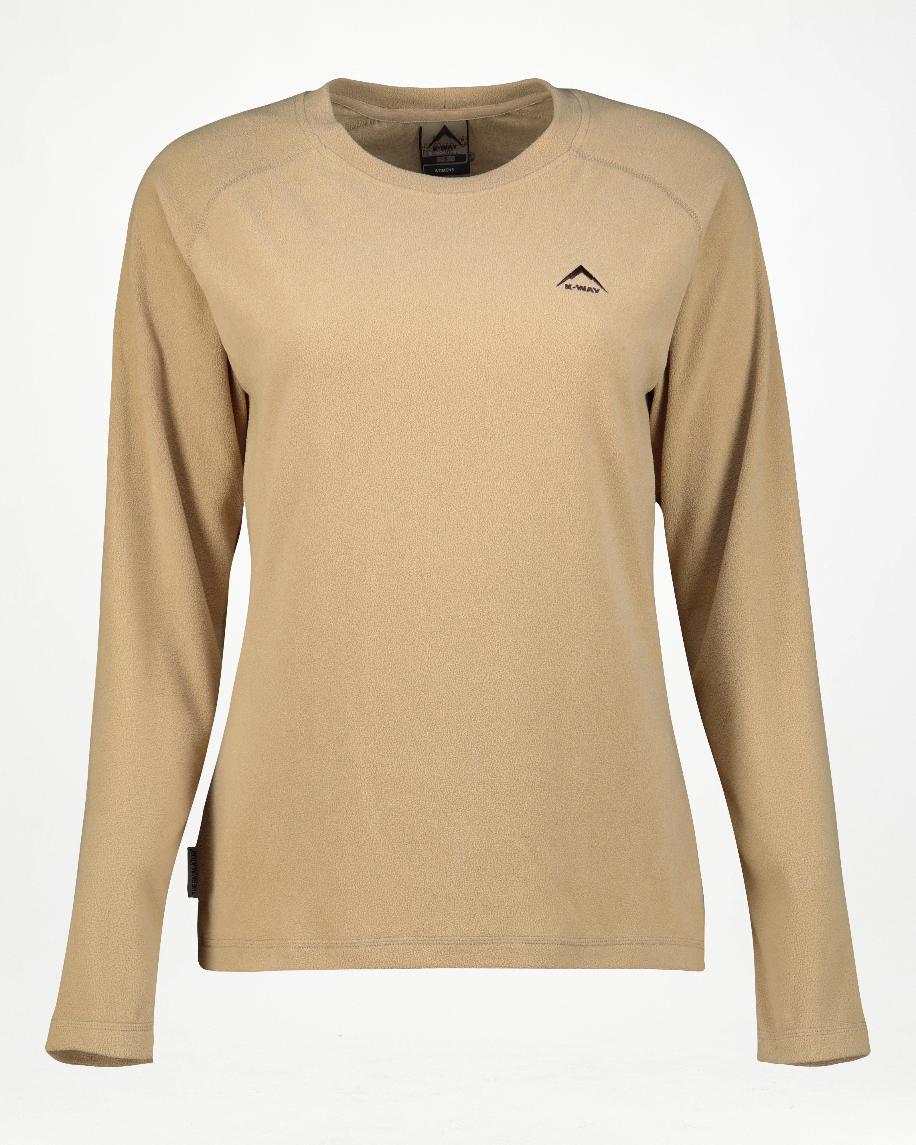 K-Way Women's Iris ECO Crewneck Fleece Top -  Tan