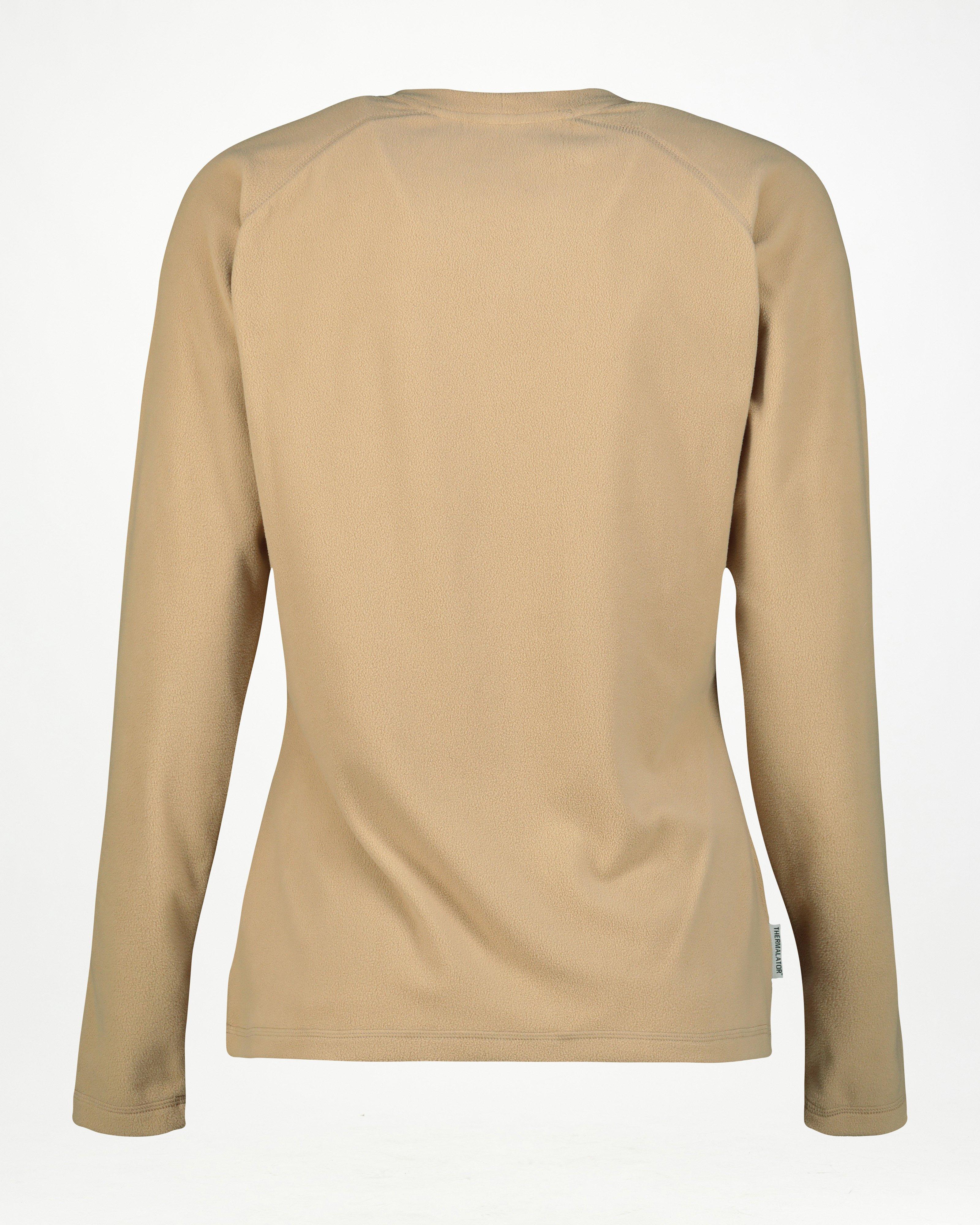 K-Way Women's Iris ECO Crewneck Fleece Top -  Tan