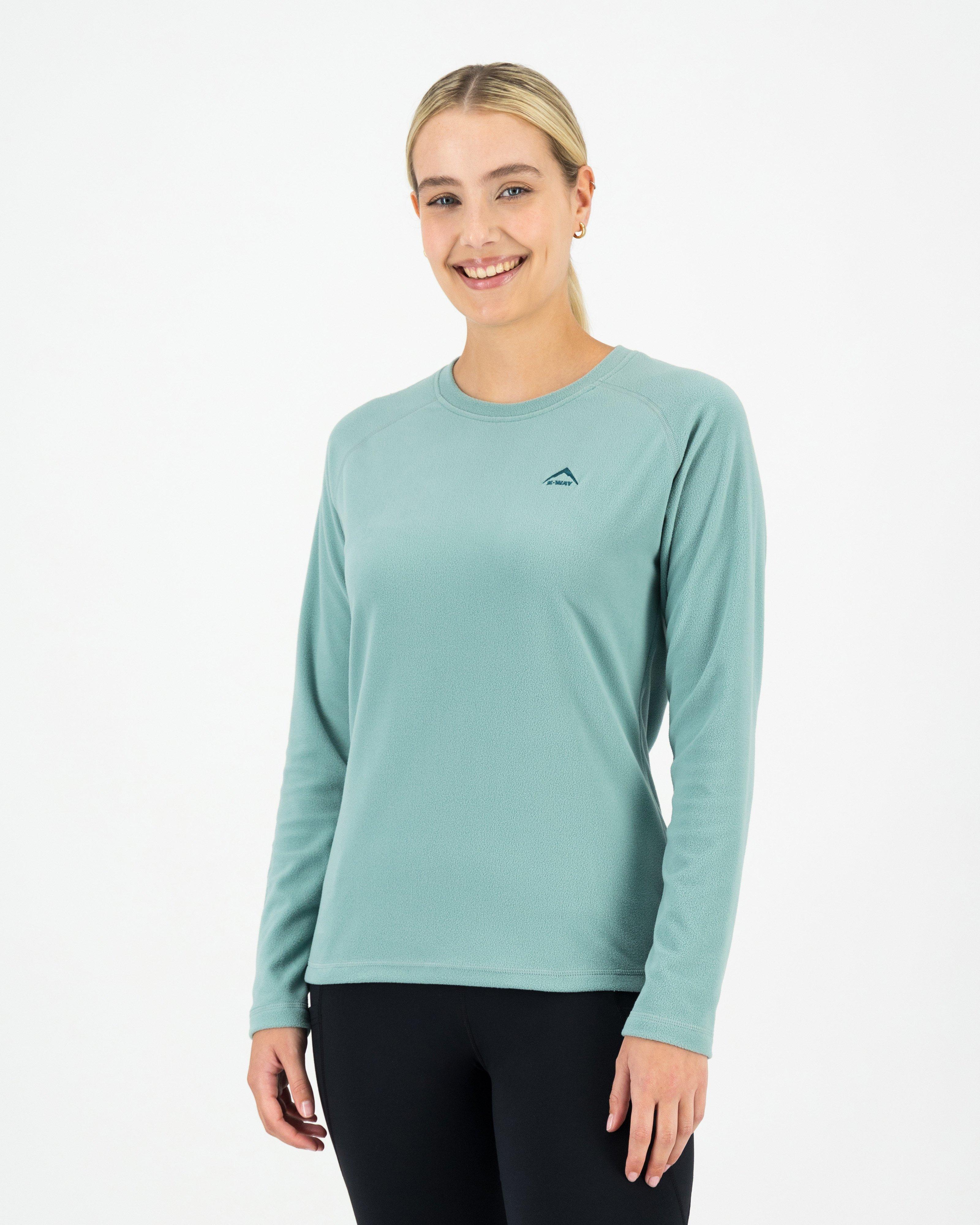 K-Way Women's Iris ECO Crewneck Fleece Top -  Jade