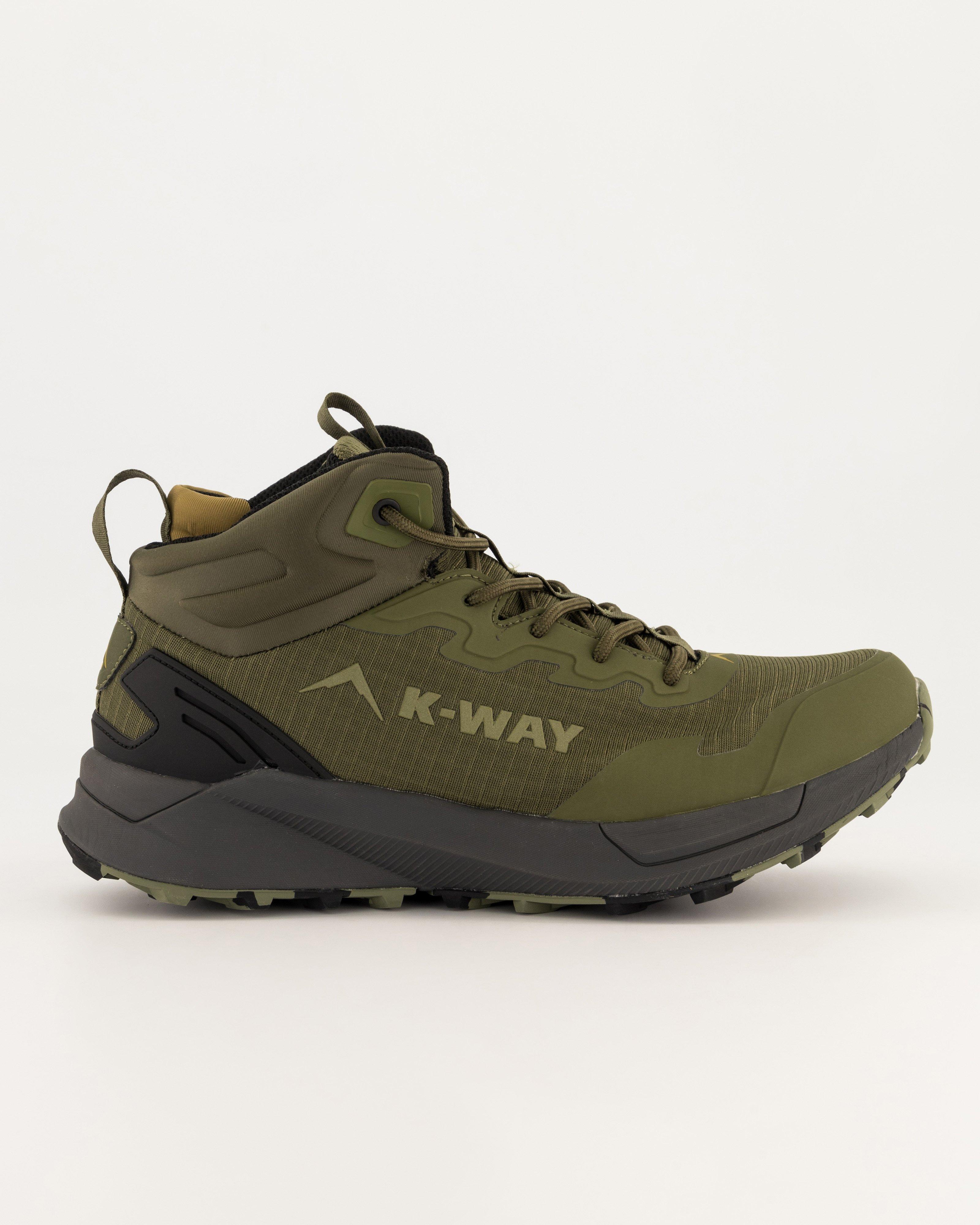 K-Way Men's Apex Mid Hiking Boots -  Khaki