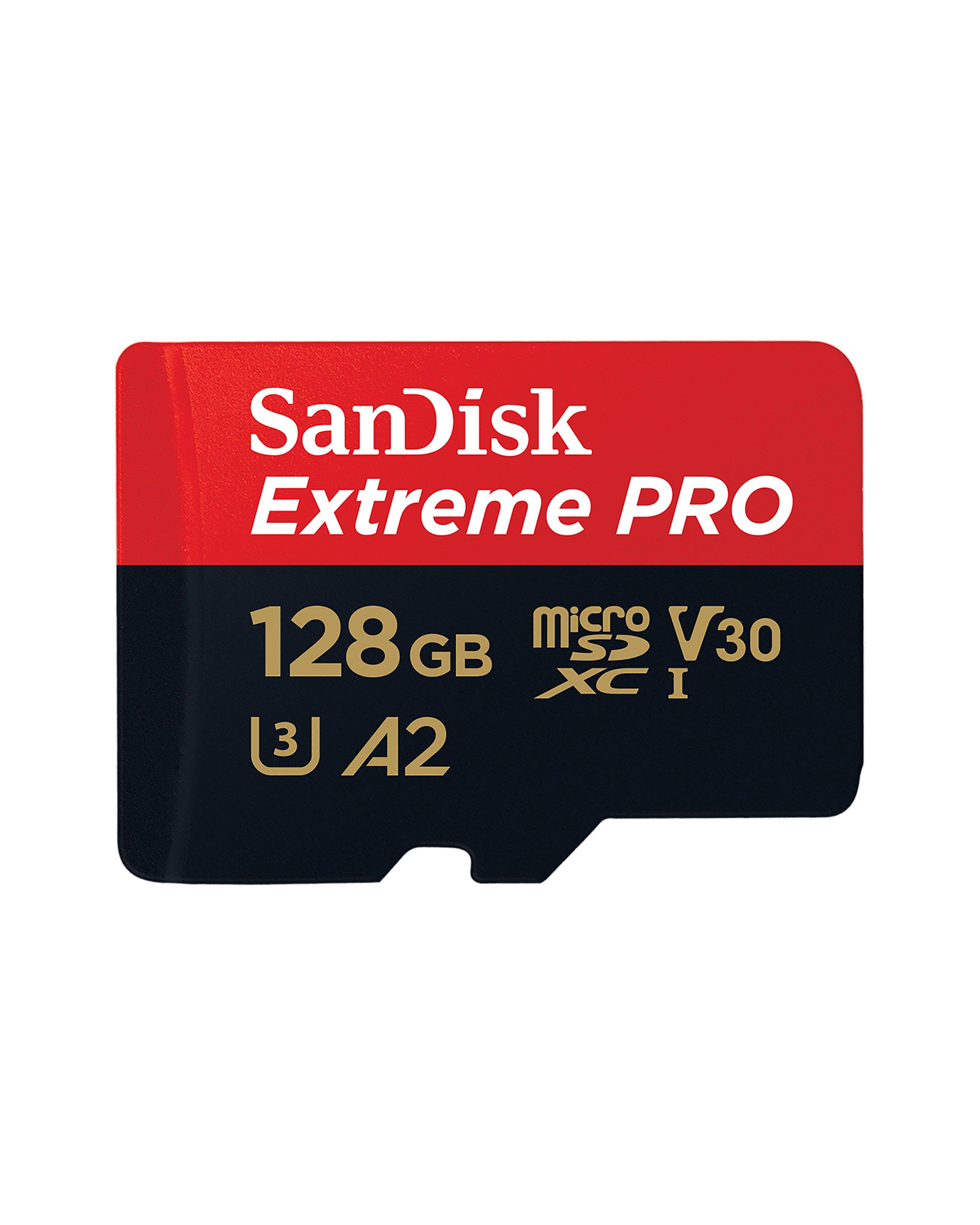 Sandisk Extreme Pro 128GB microSD UHS Memory Card -  Black