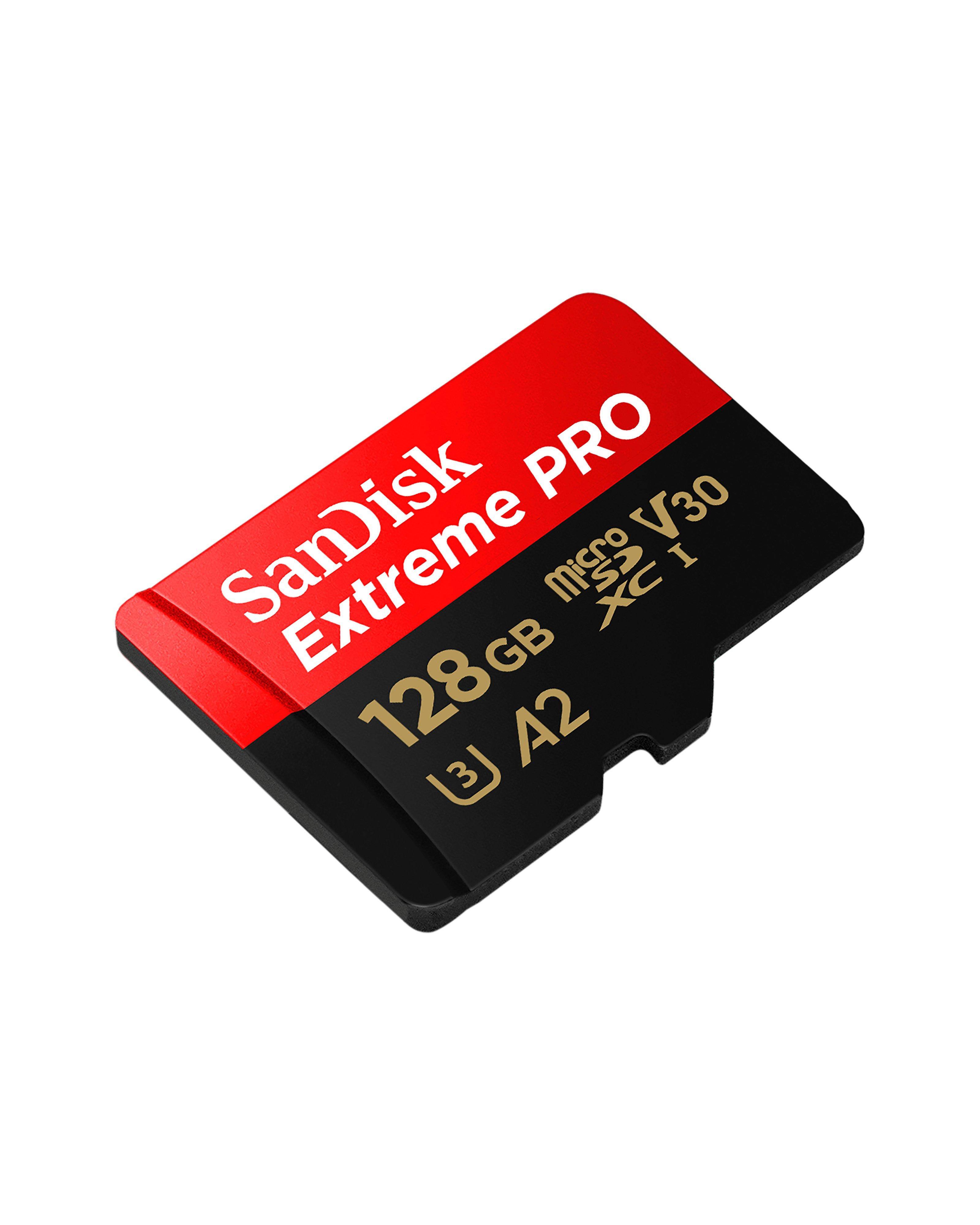 Sandisk Extreme Pro 128GB microSD UHS Memory Card -  Black