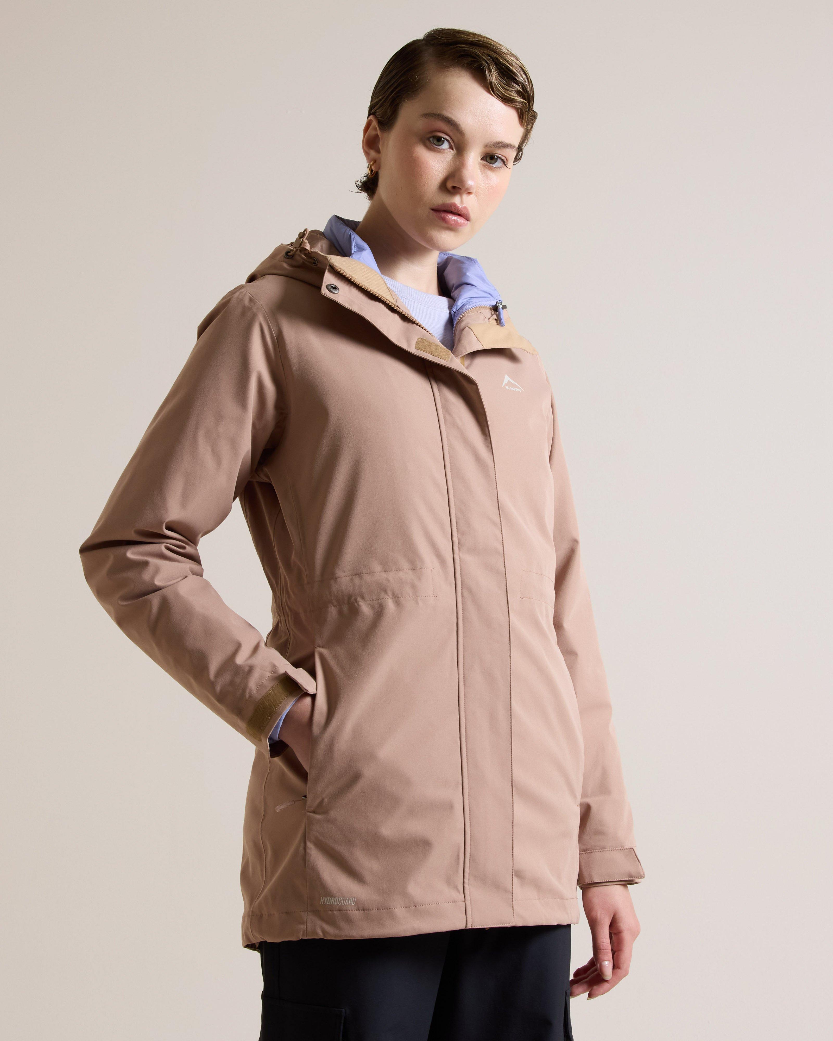 ジャケット・アウター Wjk cowlether jacket K-Way Women's Helicon 3-in-1 Jacket