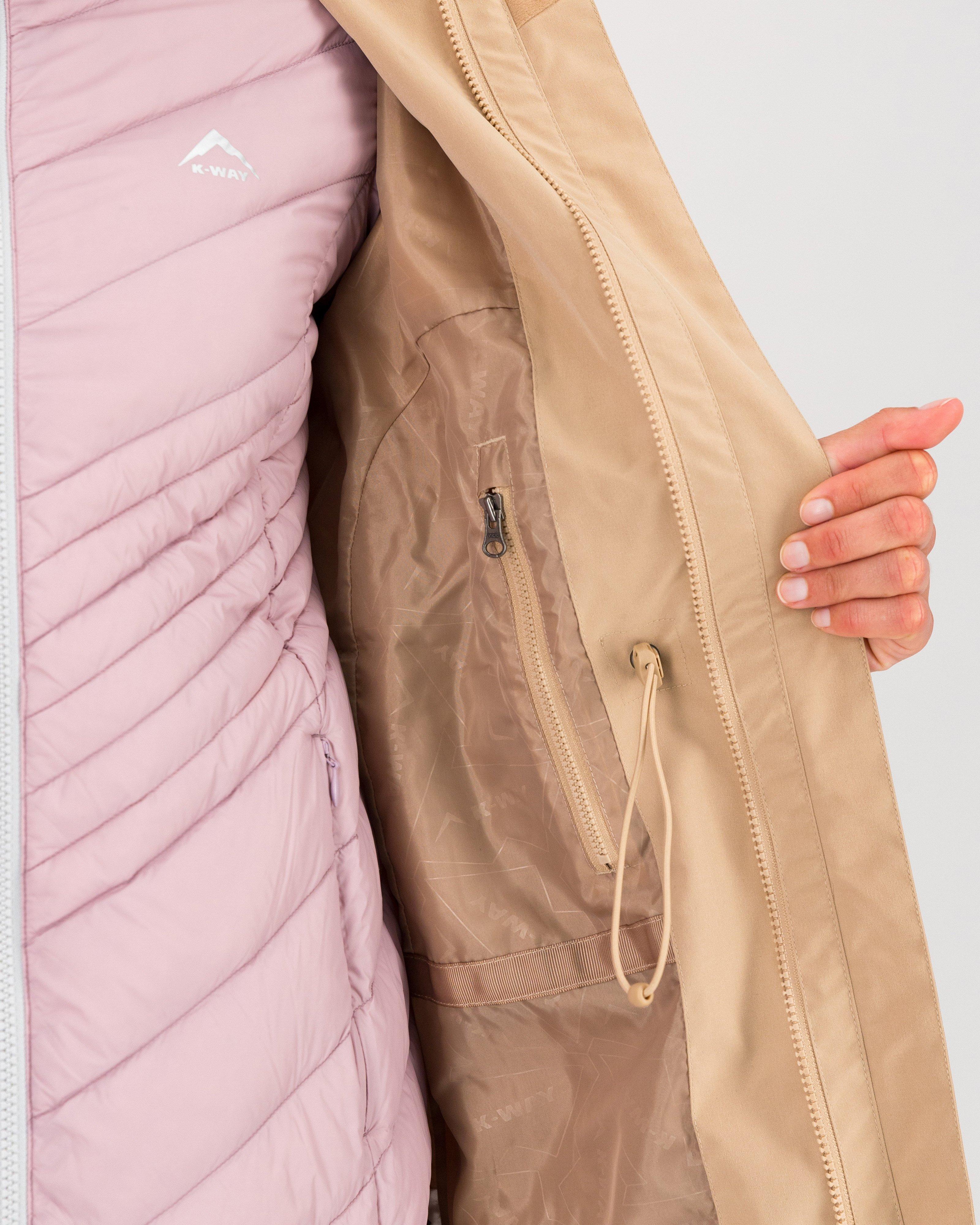 K-Way Women's Helicon 3-in-1 Jacket -  Camel