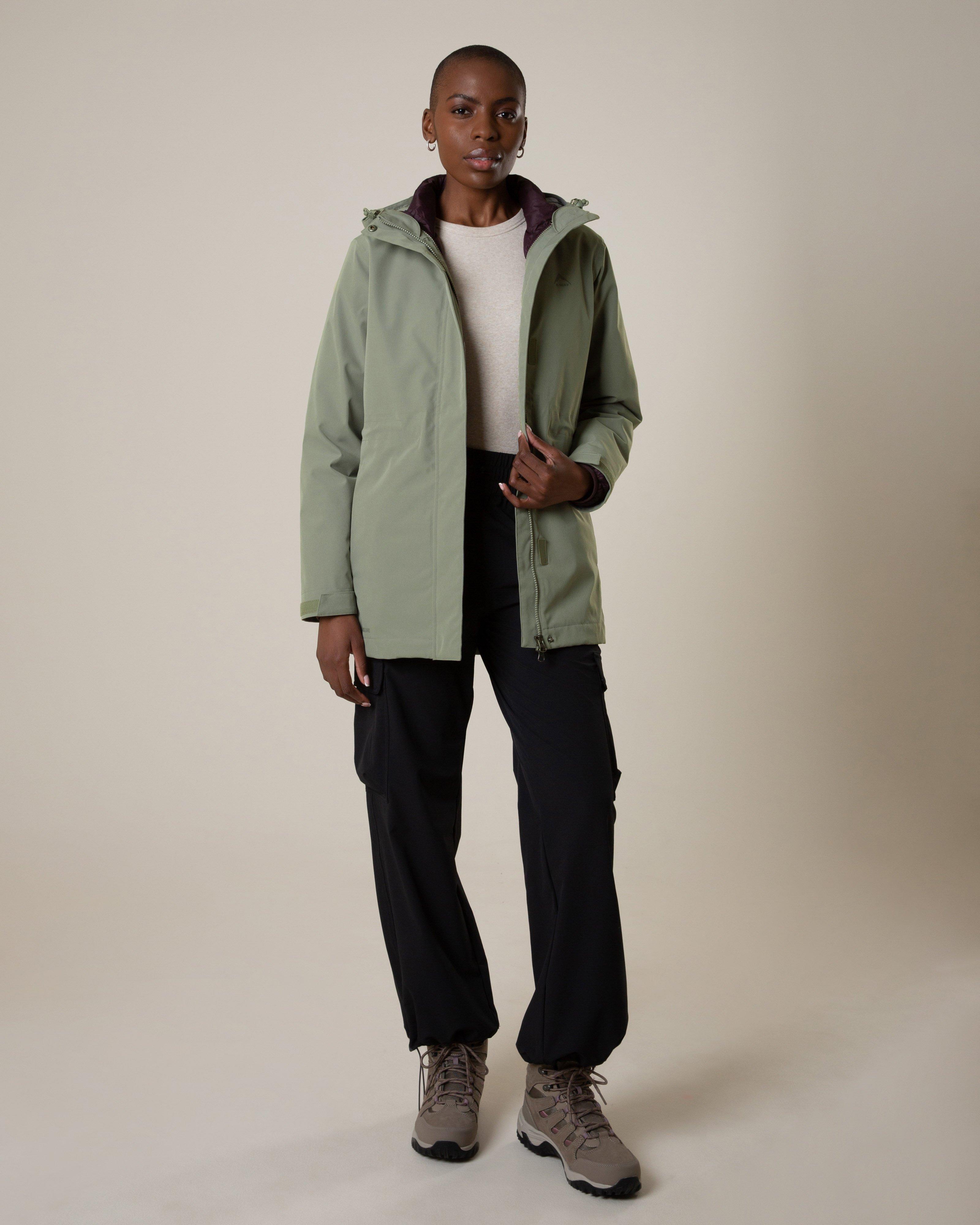 K-Way Women's Helicon 3-in-1 Jacket -  Fatigue