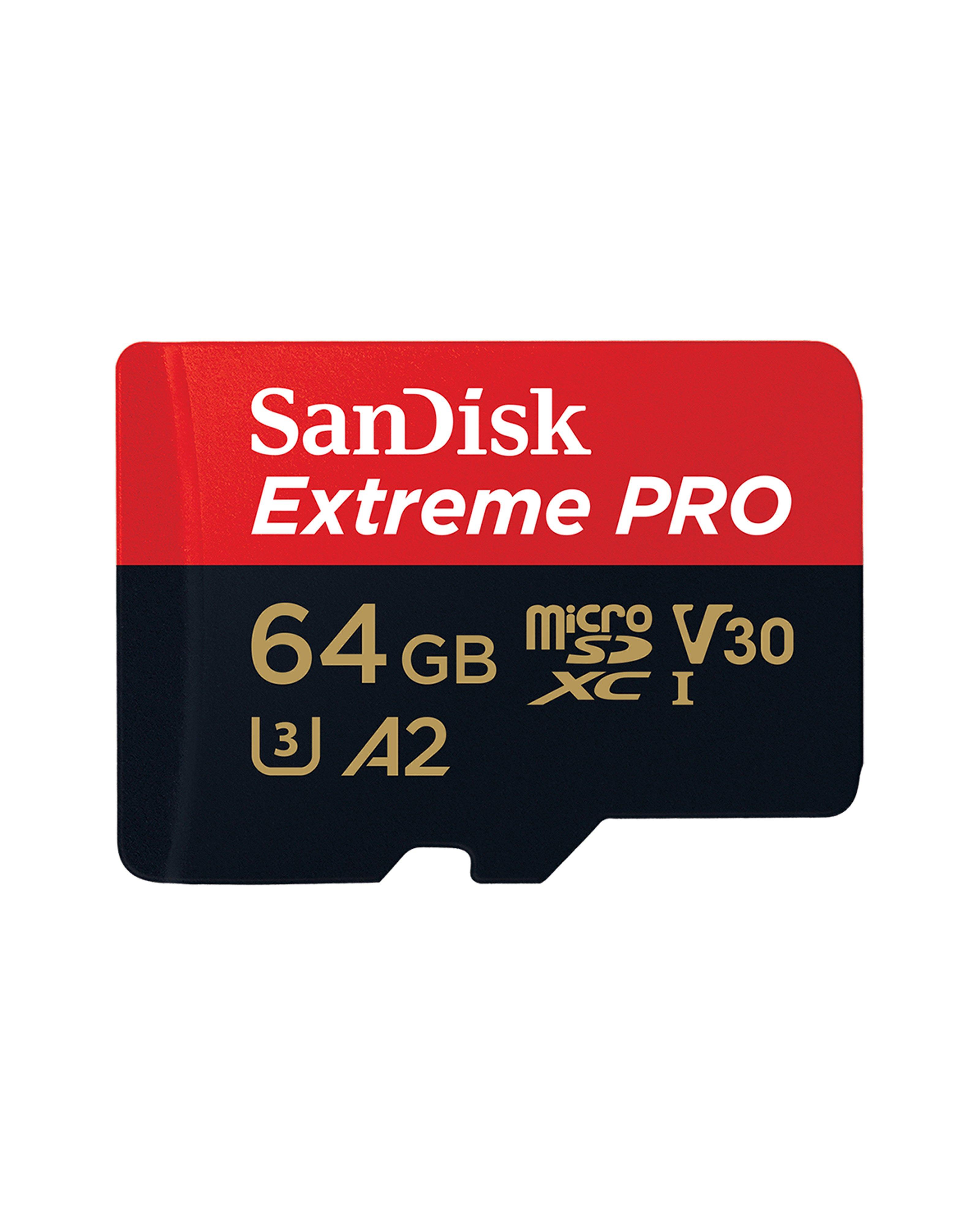 Sandisk Extreme Pro 64GB microSD UHS Memory Card -  Black