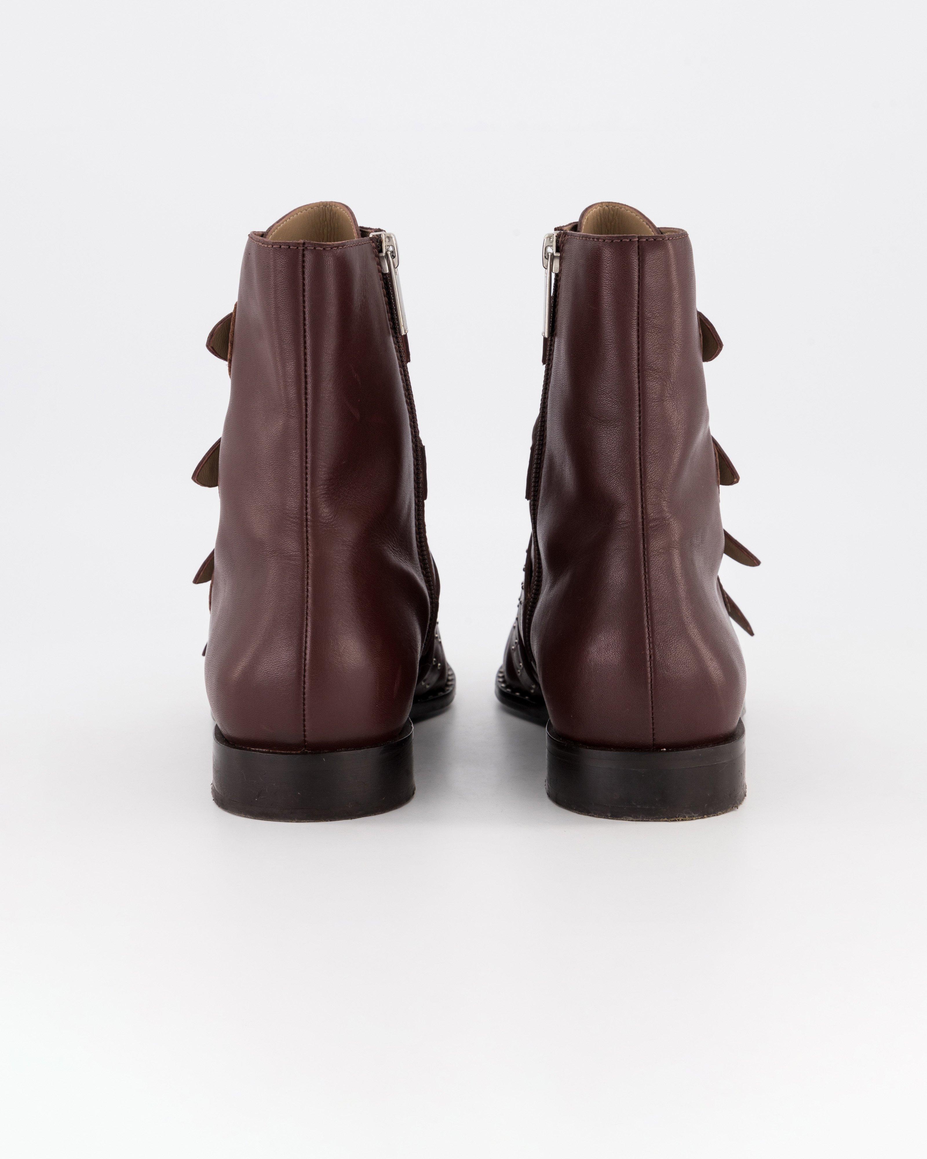 Natasha Buckled Boot -  Chocolate