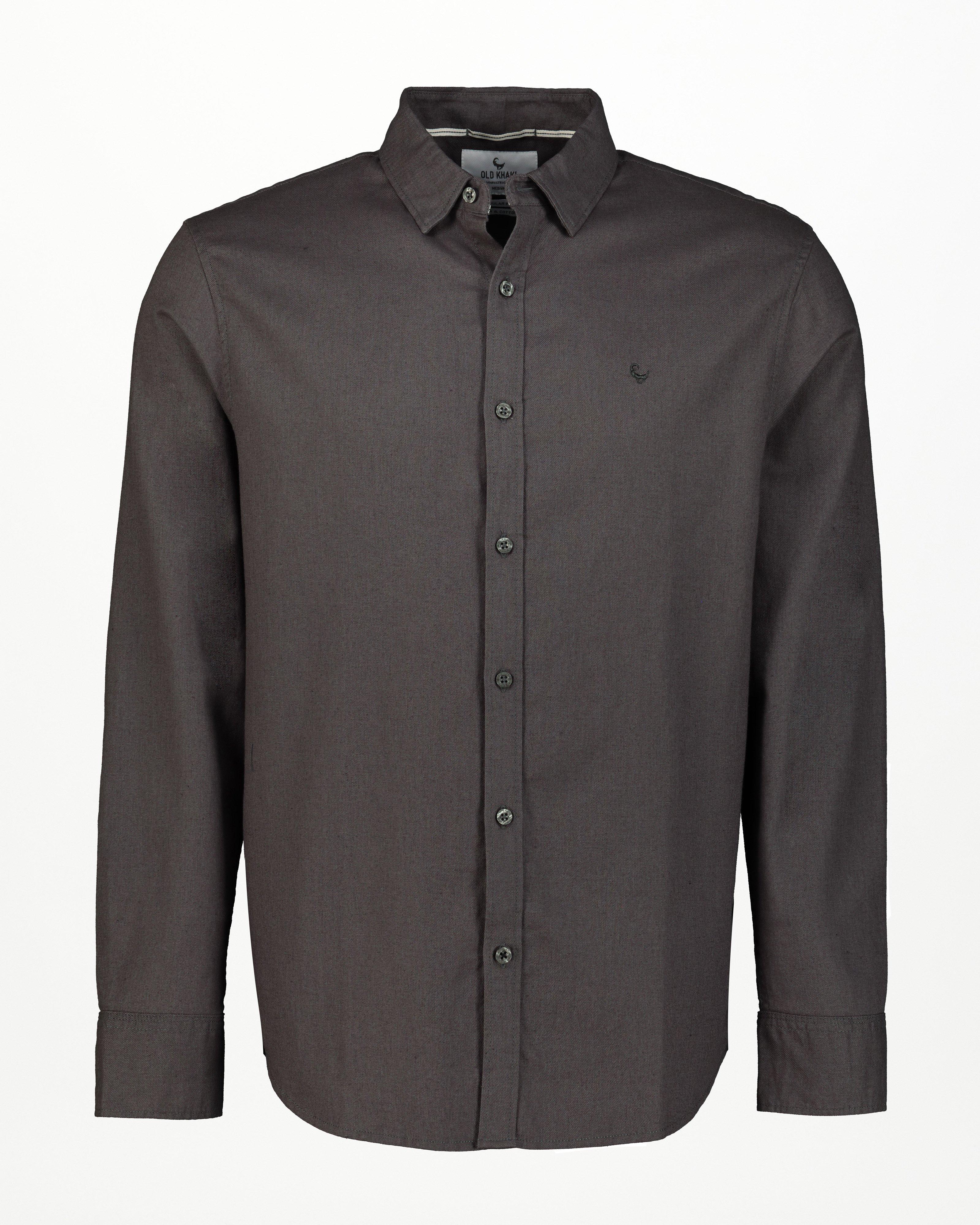 Old Khaki Men's Butler Regular Fit Linen Shirt -  Black