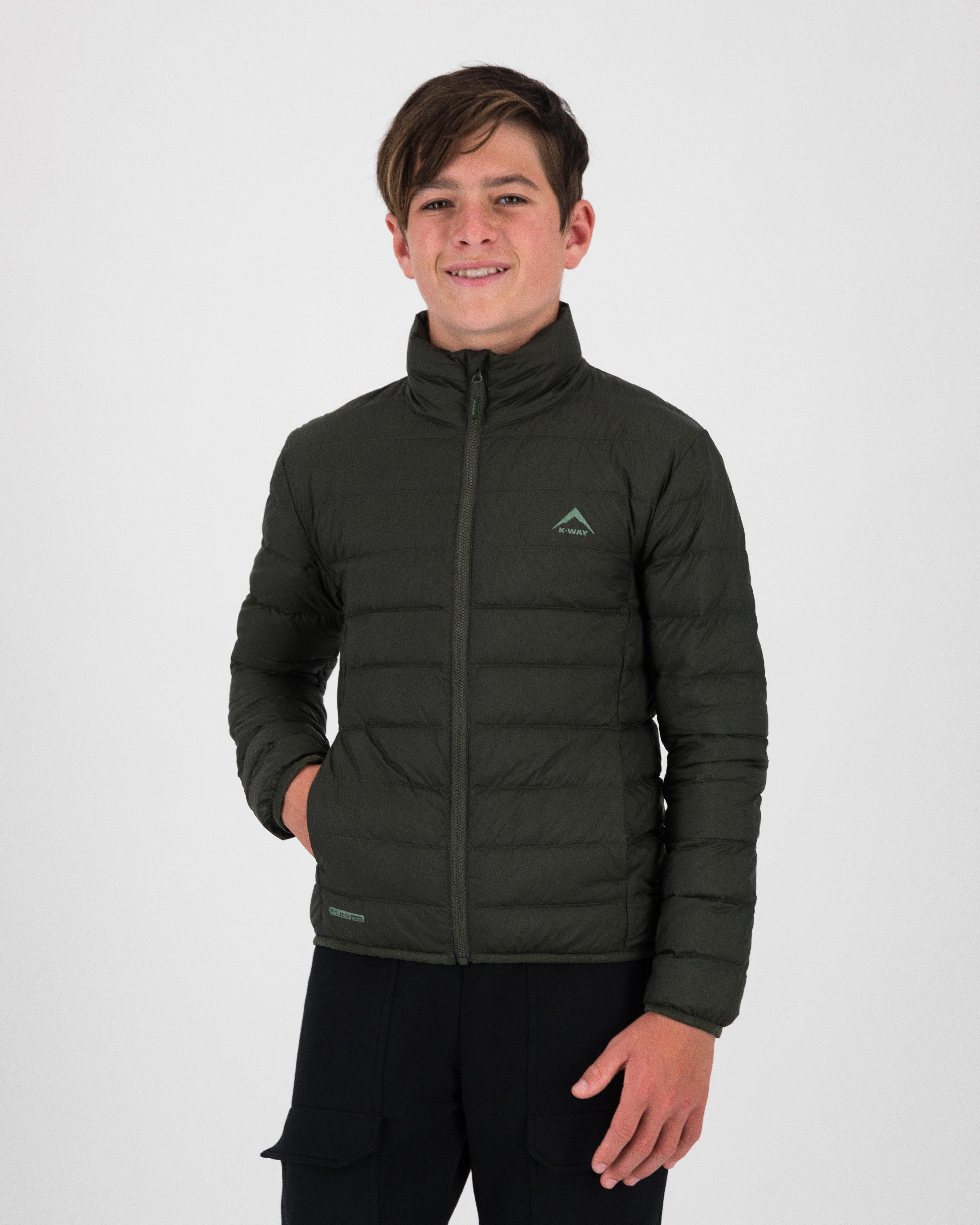 K-Way K-Lite Youth Down Jacket -  Dark Olive