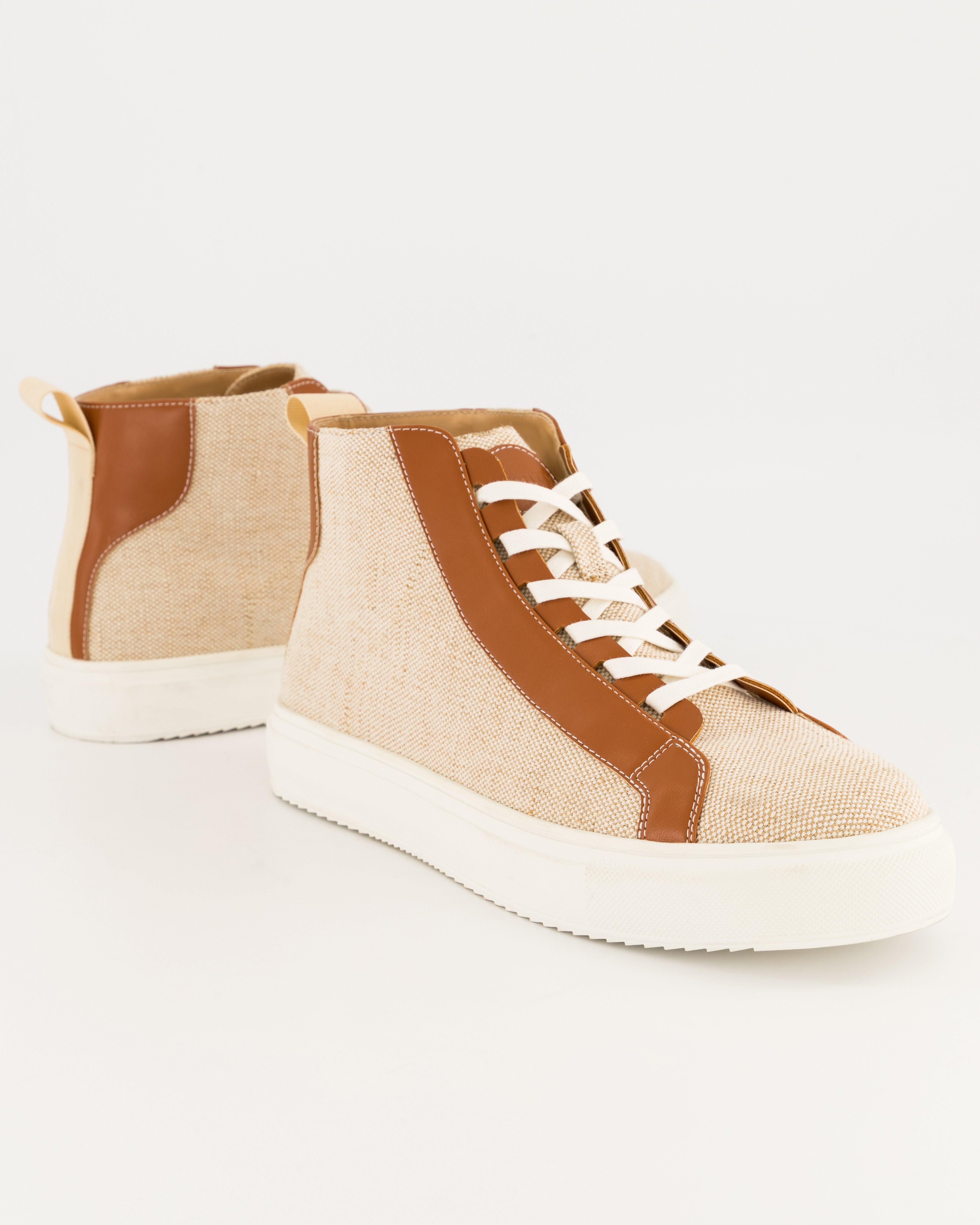 Avery High Top Sneaker -  Brown