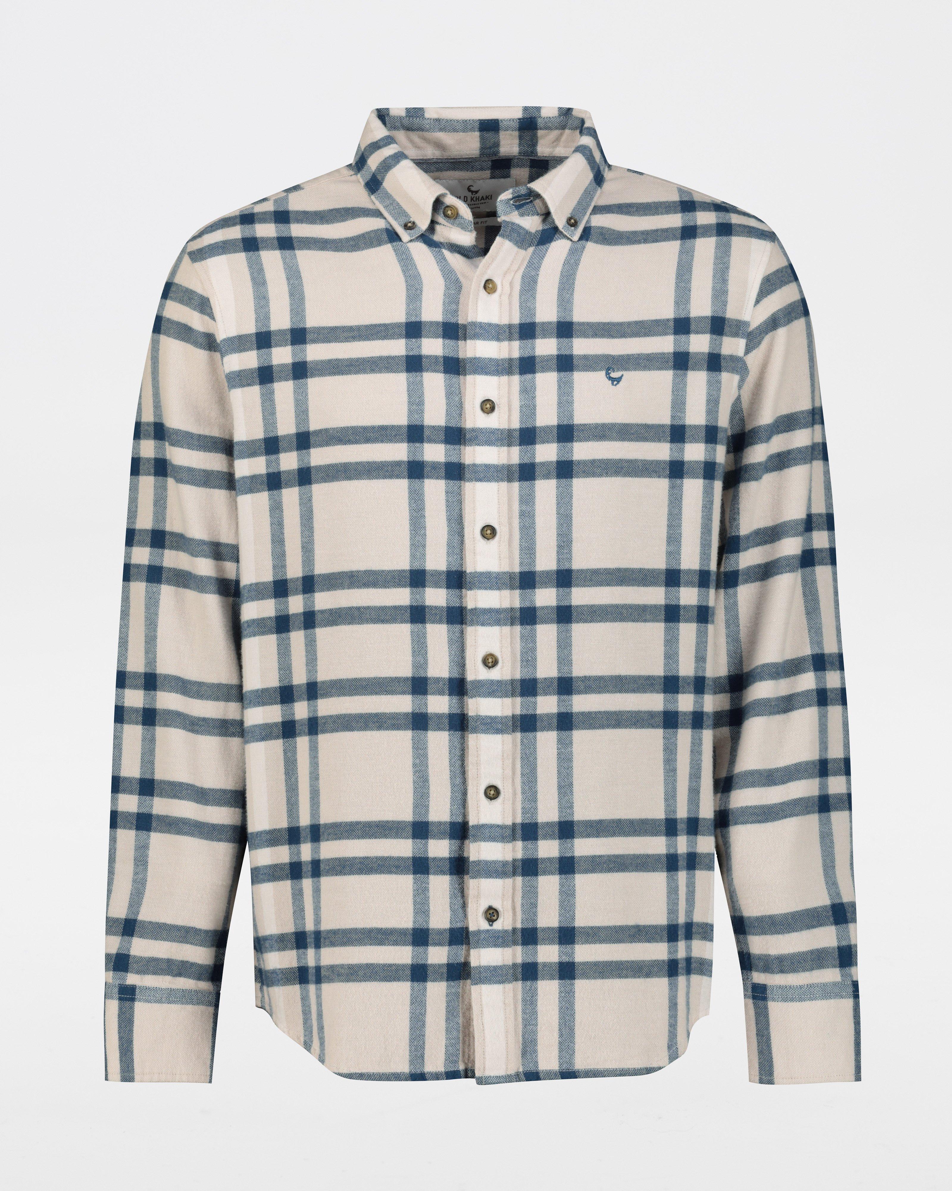 Old Khaki Men's Brent Warm Handle Check Shirt -  White