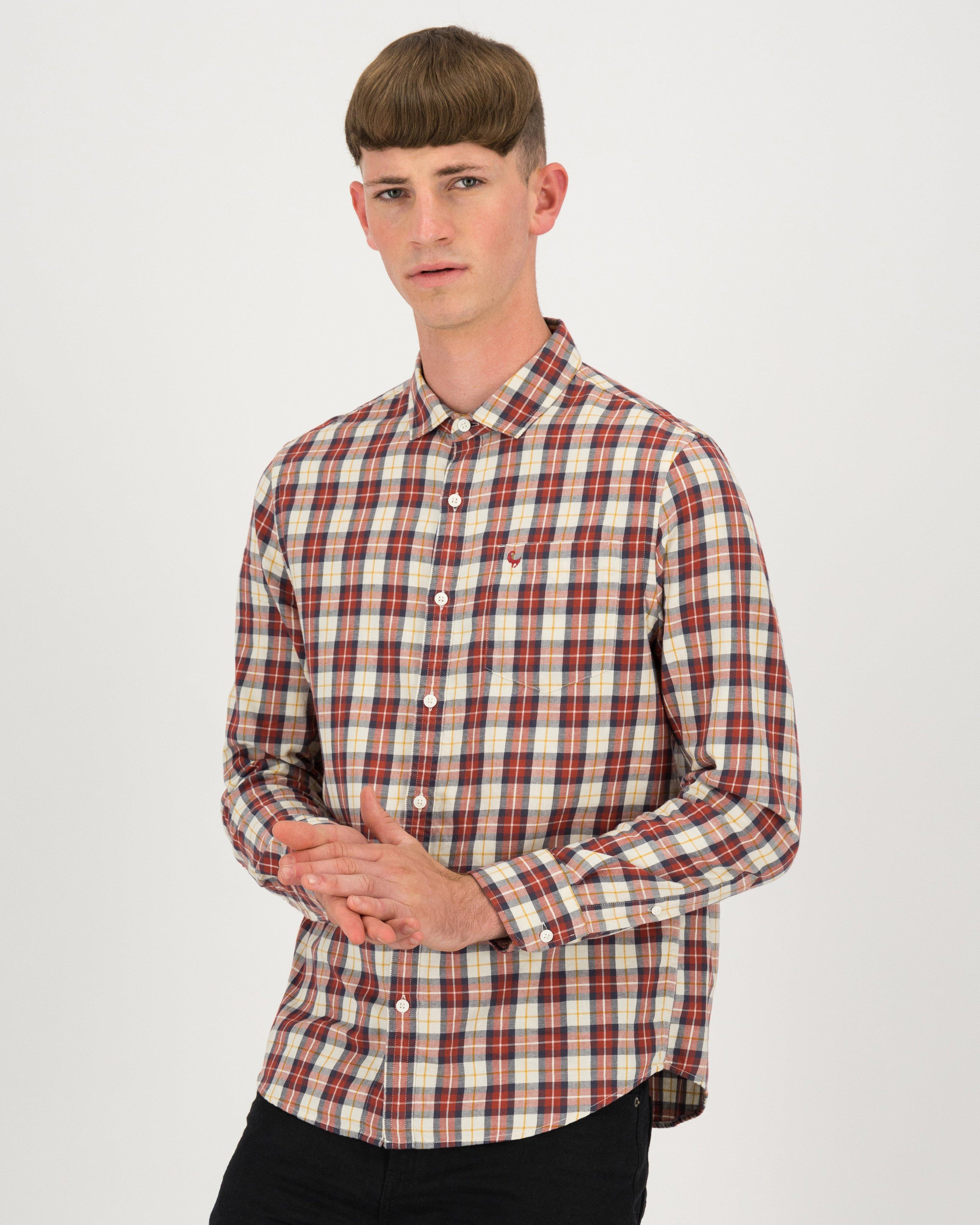 Men's Alan Slim Fit Shirt -  Red