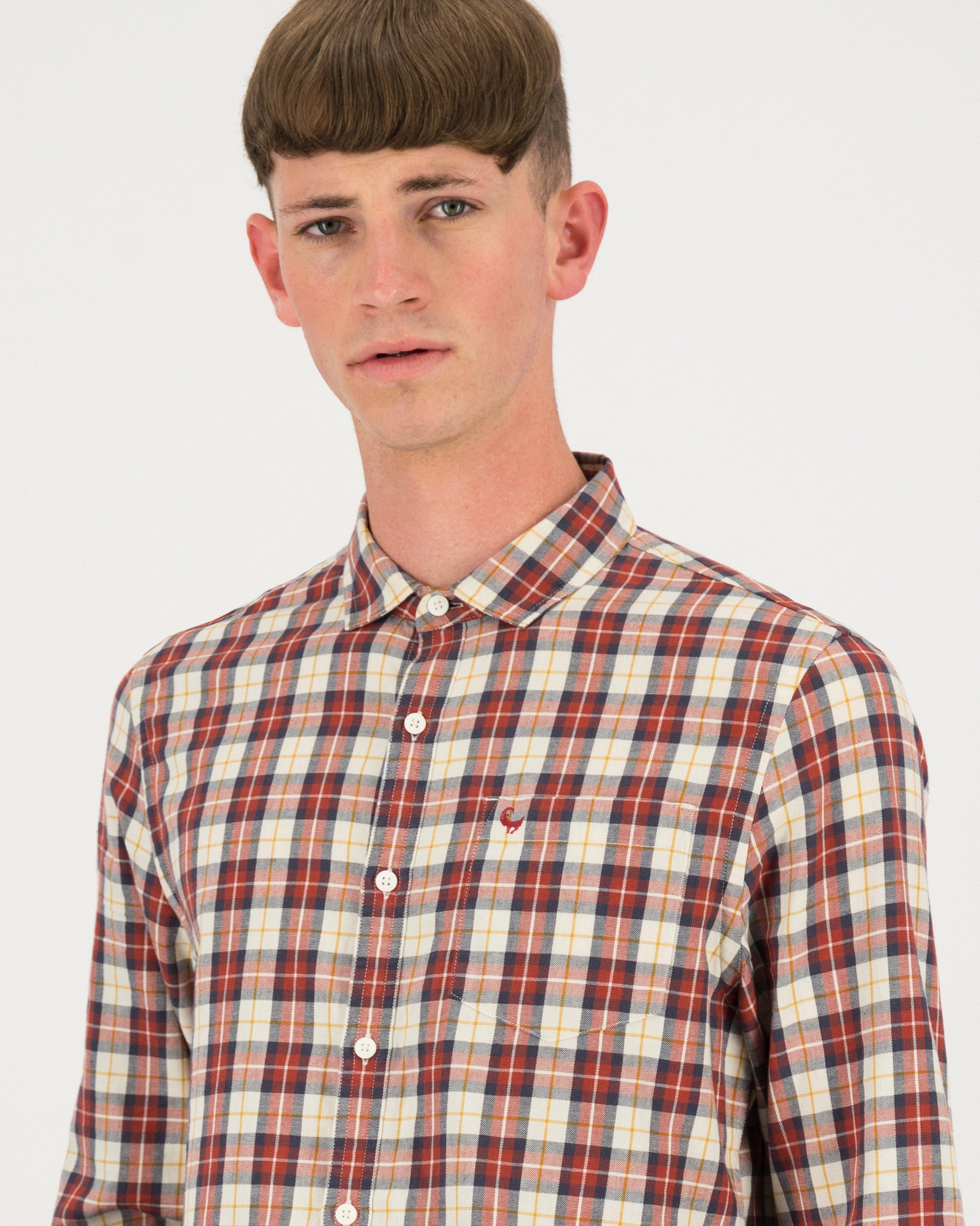 Men's Alan Slim Fit Shirt -  Red