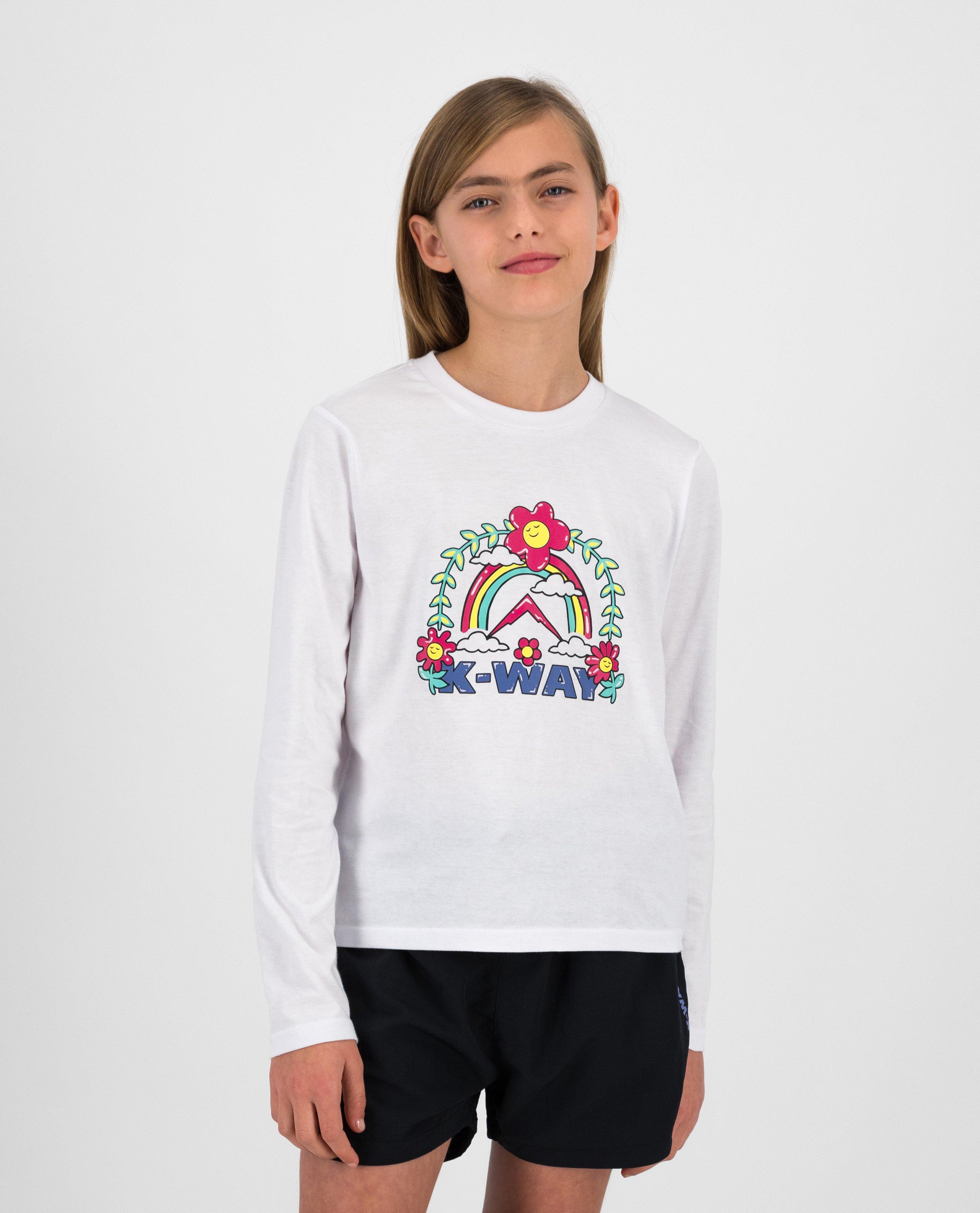 K-Way Youth Adventure Club Girls' T-shirt -  White