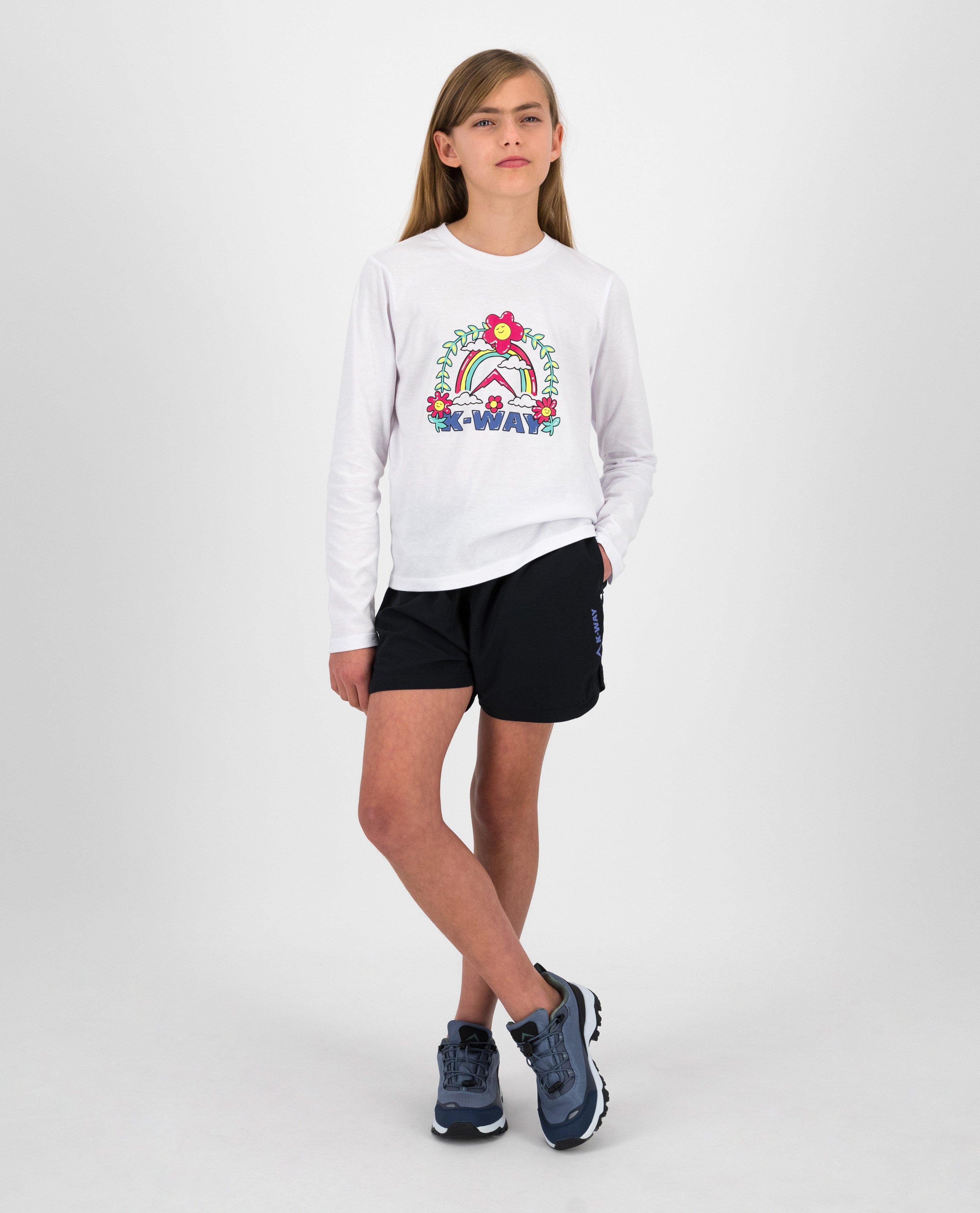 K-Way Youth Adventure Club Girls' T-shirt -  White