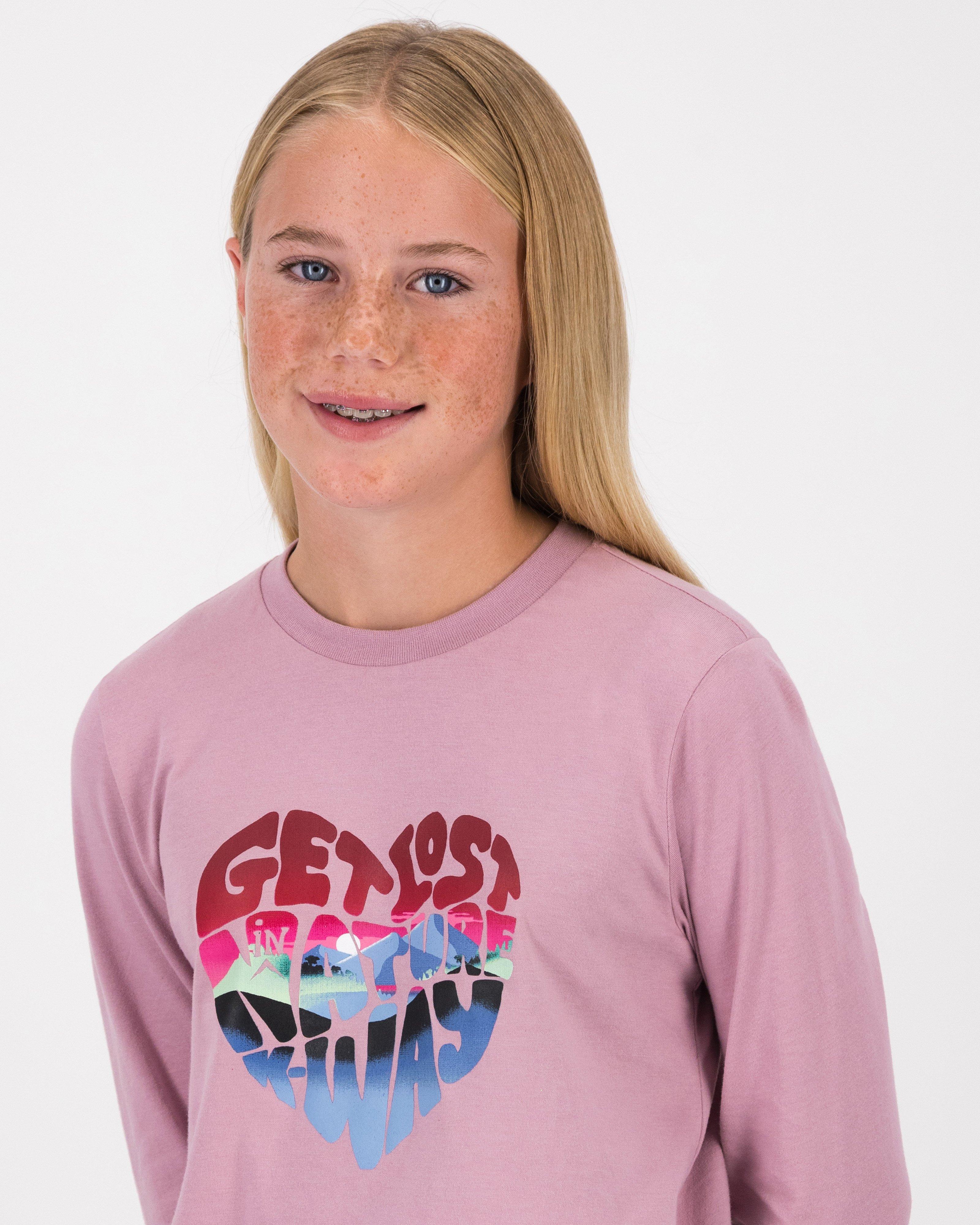 K-Way Youth Adventure Club Girls' T-shirt -  Mauve