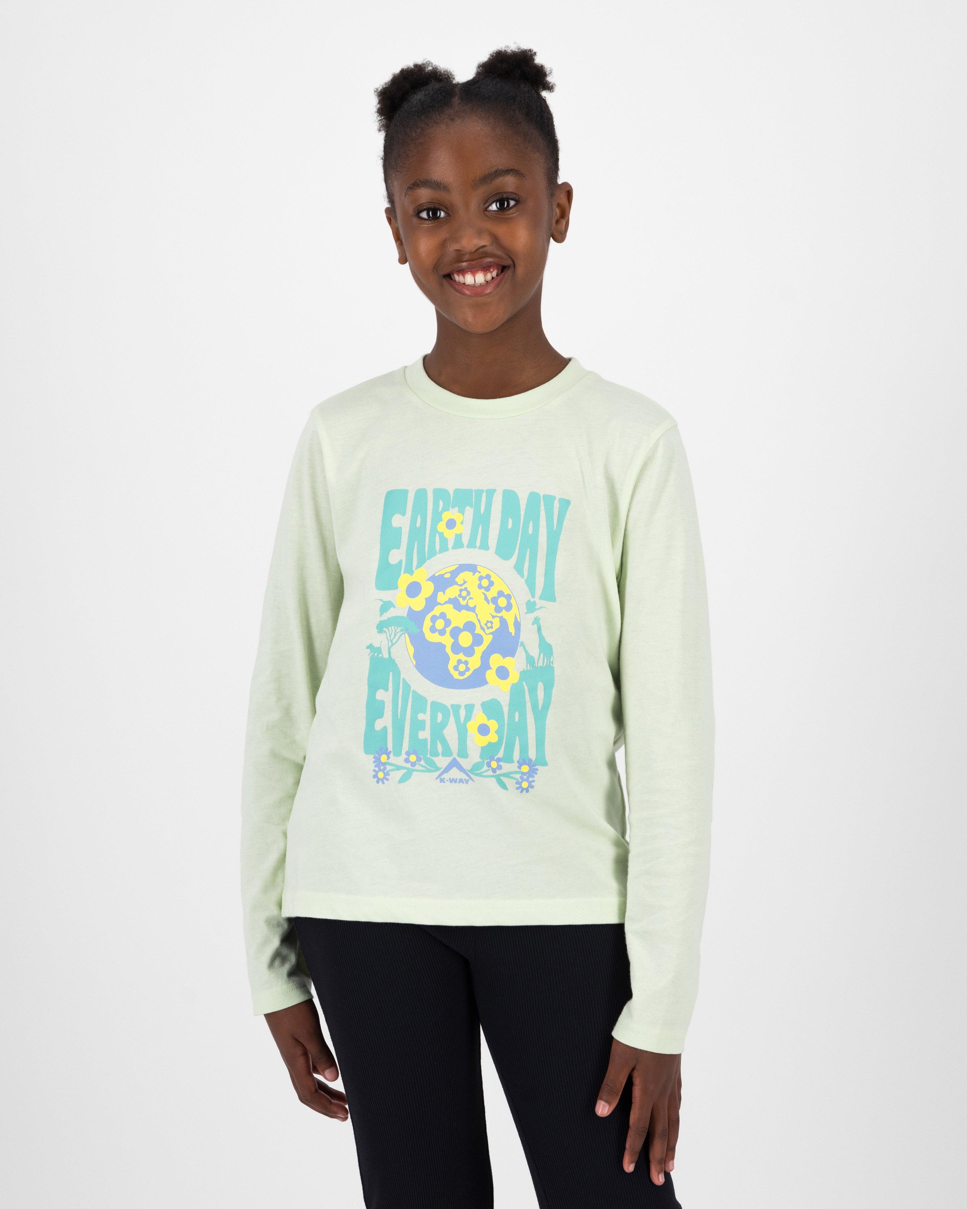 K-Way Youth Adventure Club Girls' T-shirt -  Lime