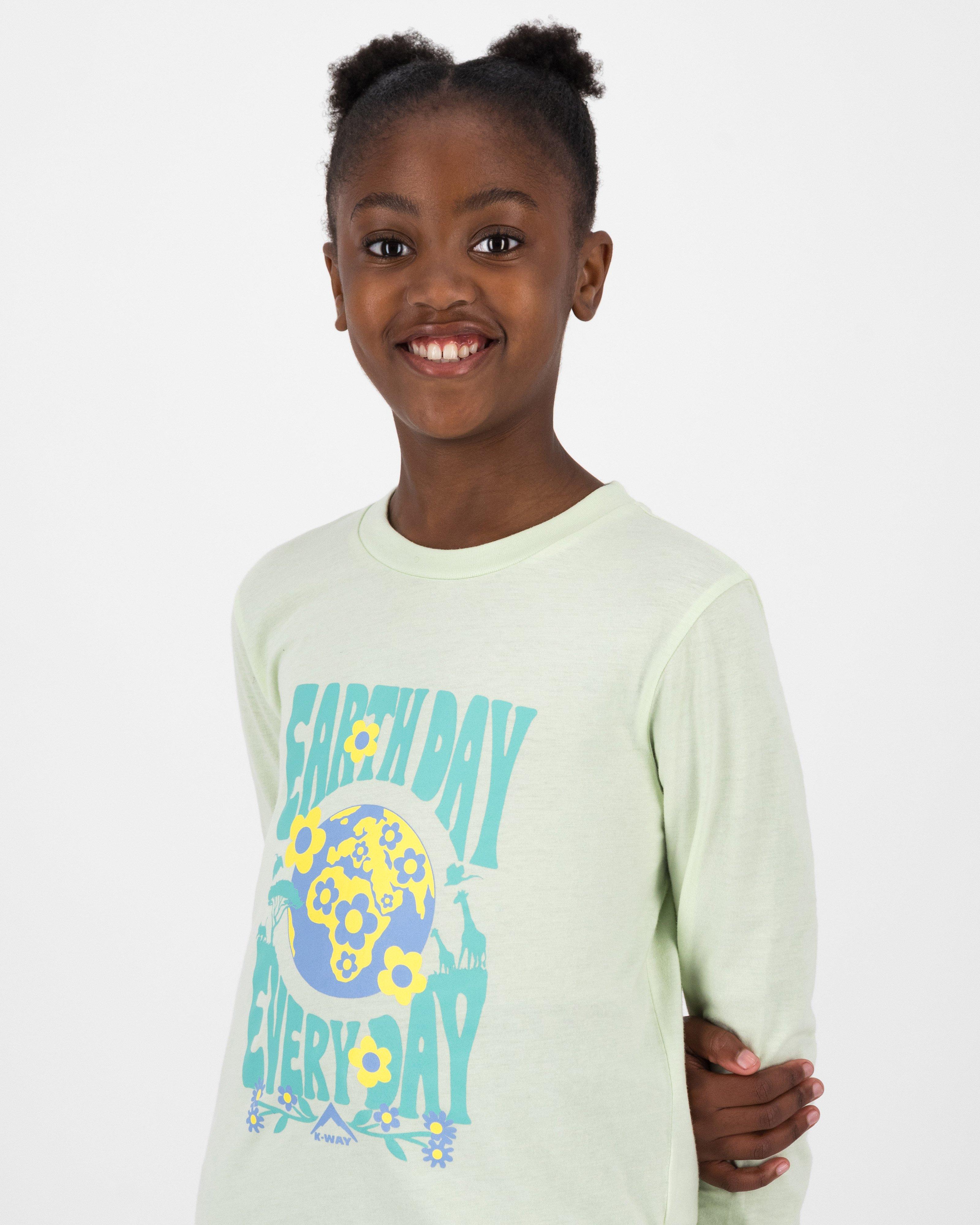 K-Way Youth Adventure Club Girls' T-shirt -  Lime