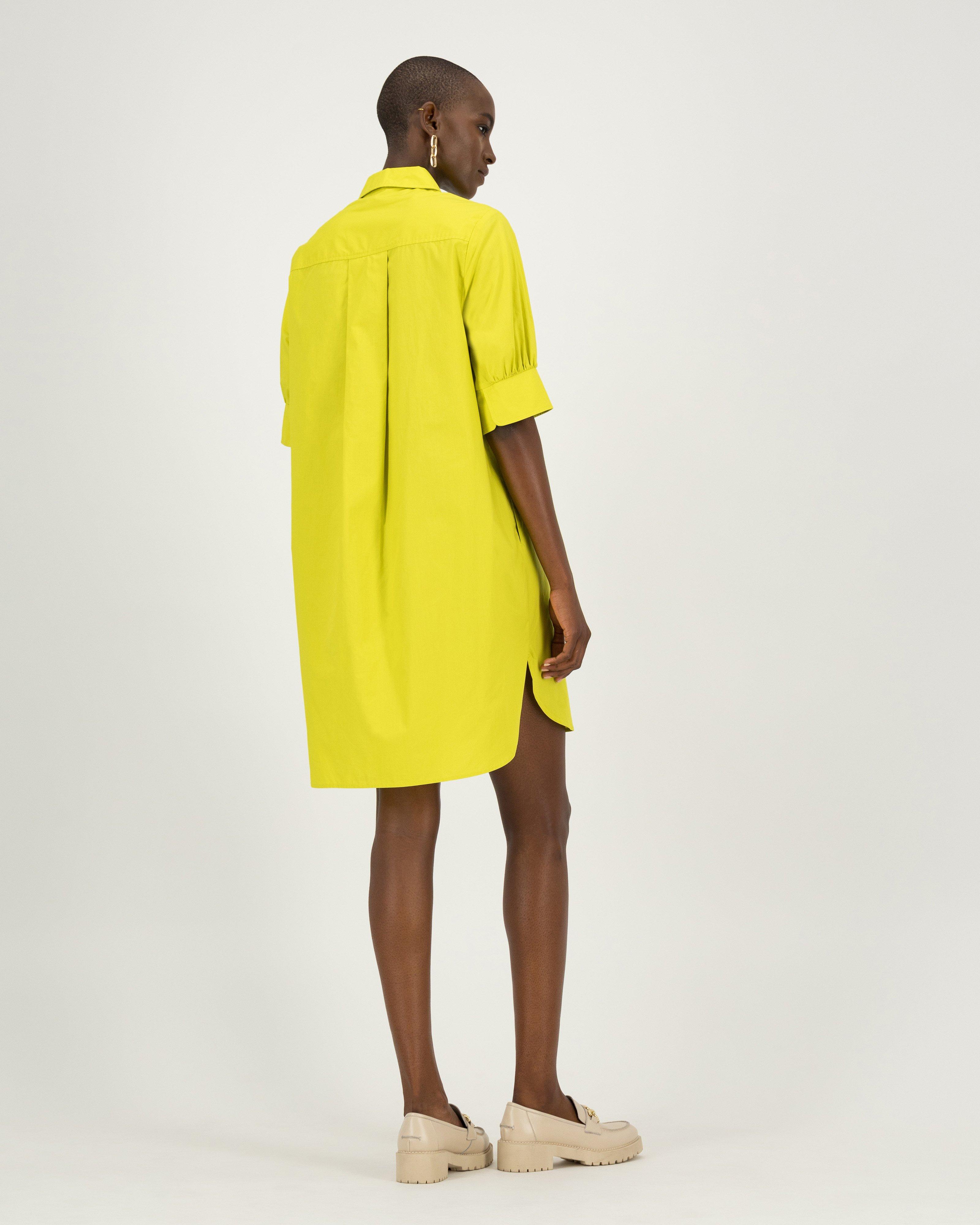 Opal Shirt Dress -  Yellow