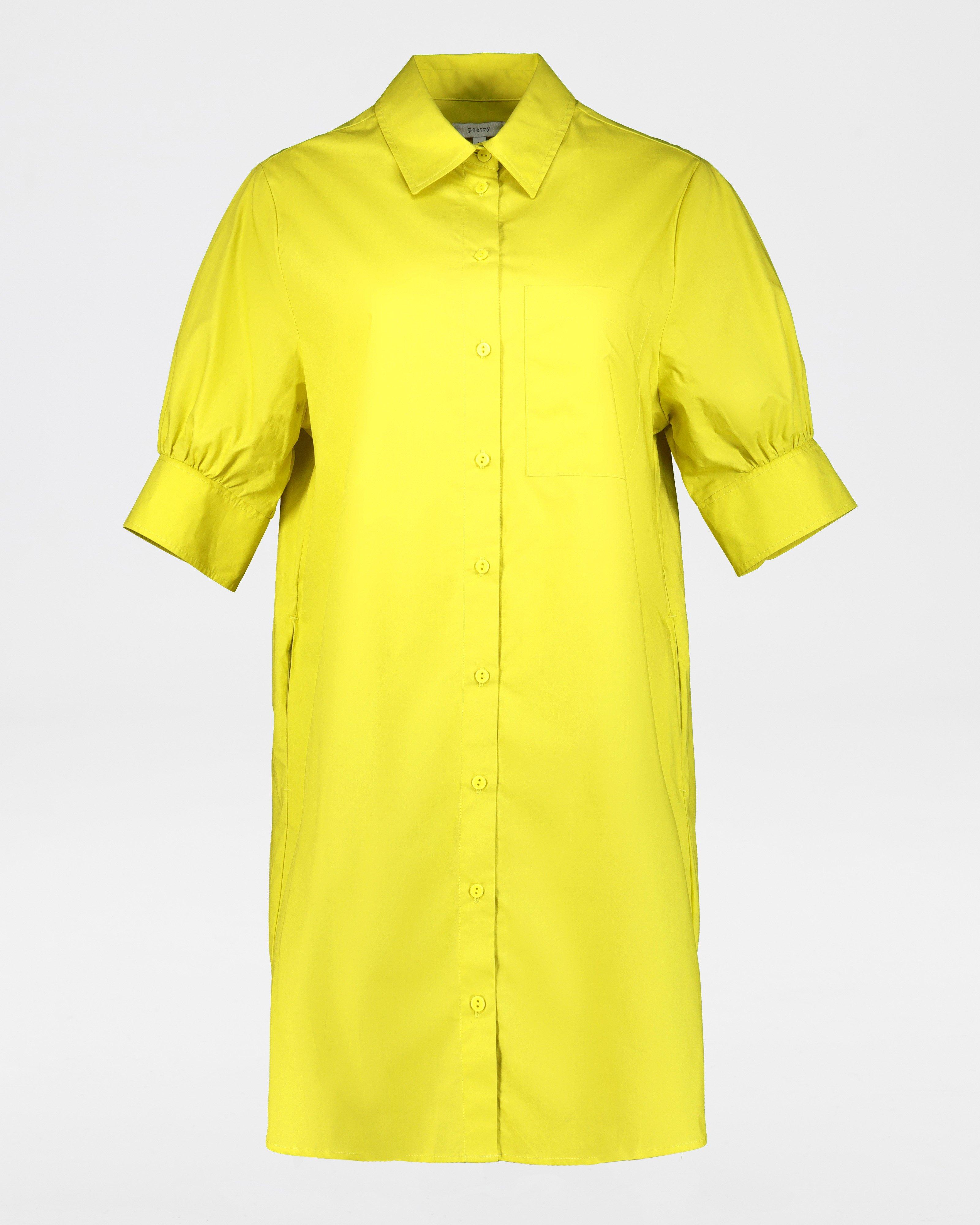 Opal Shirt Dress -  Yellow