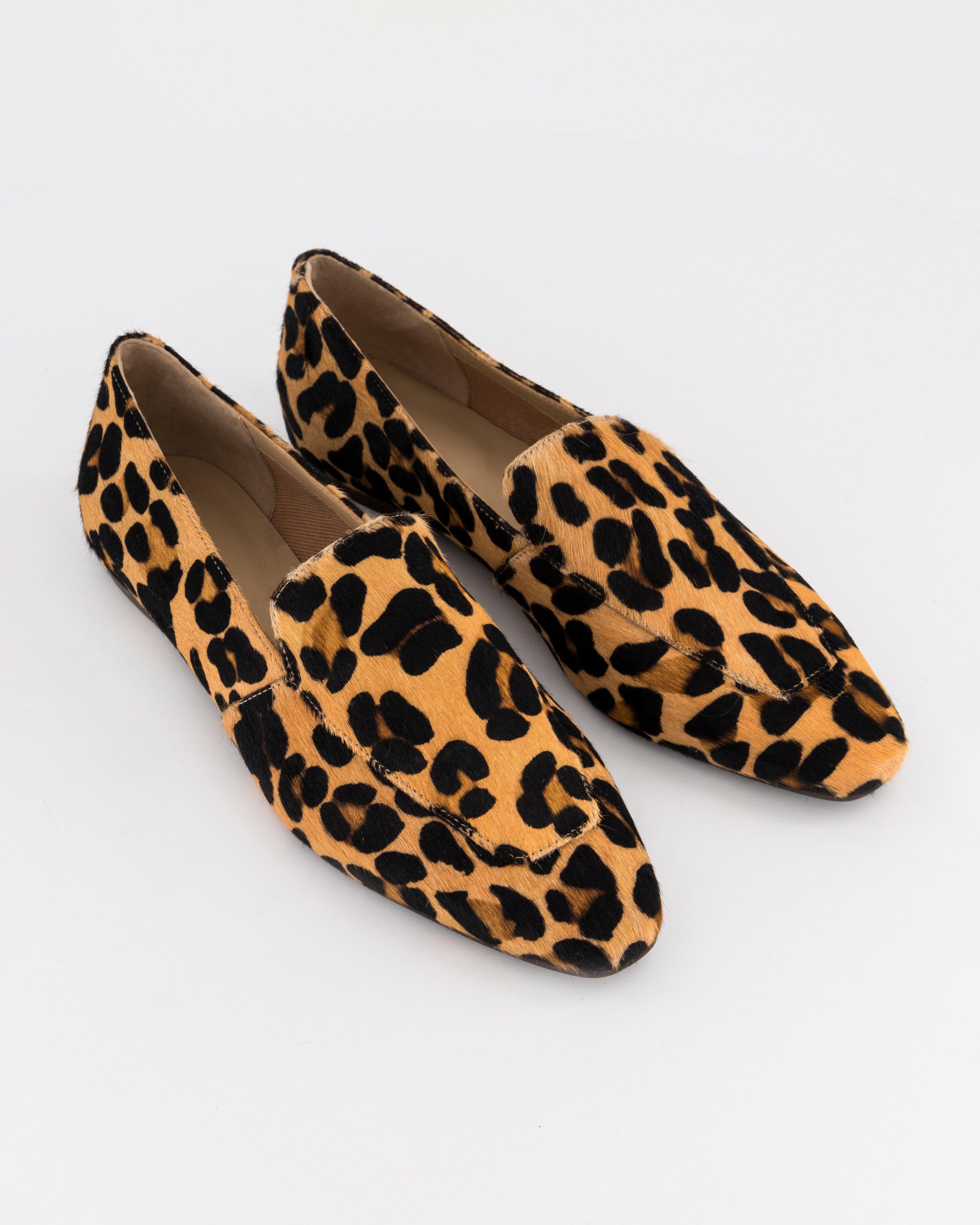 Animal print loafers on sale women