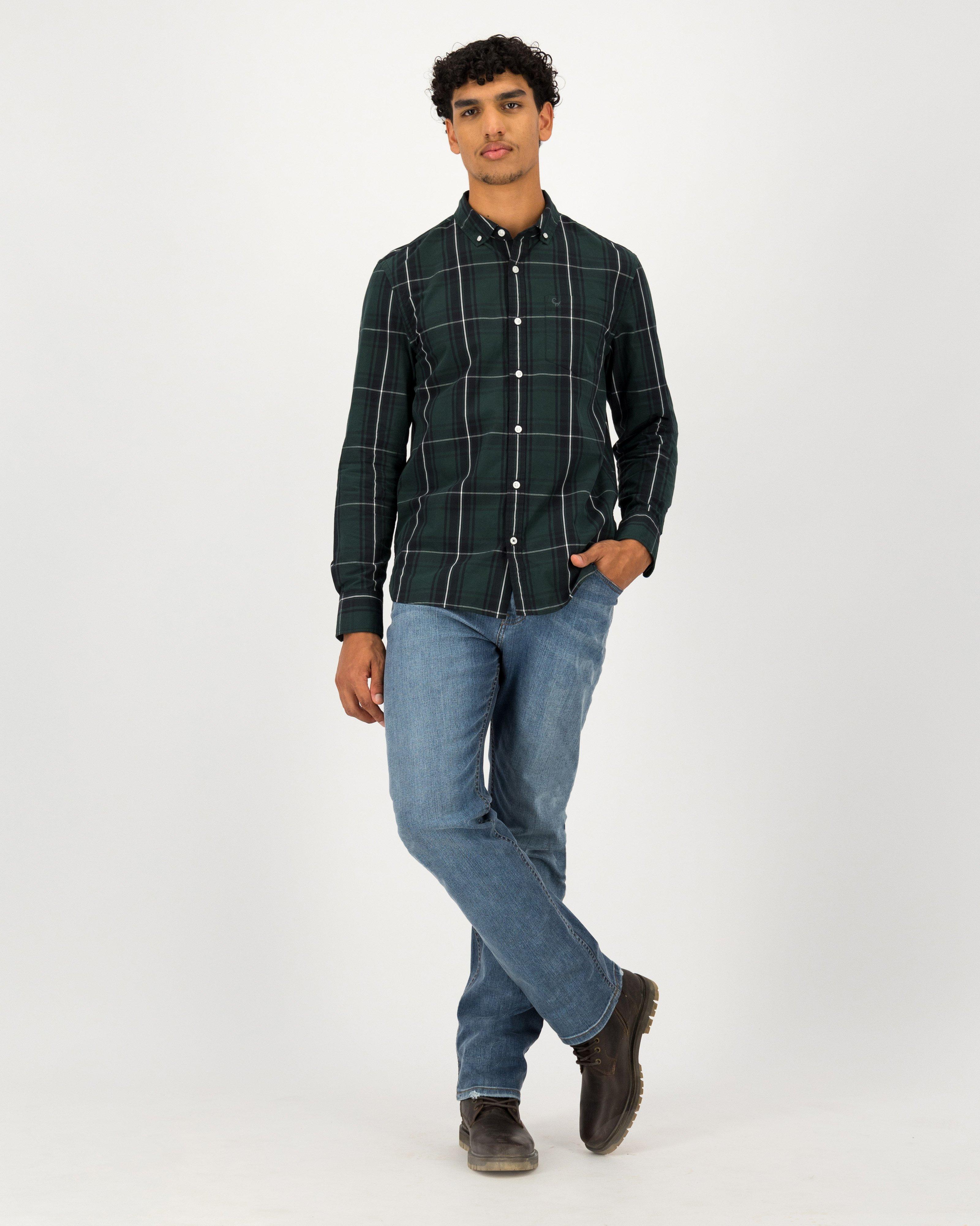 Men's Warren Slim Fit Shirt -  Green