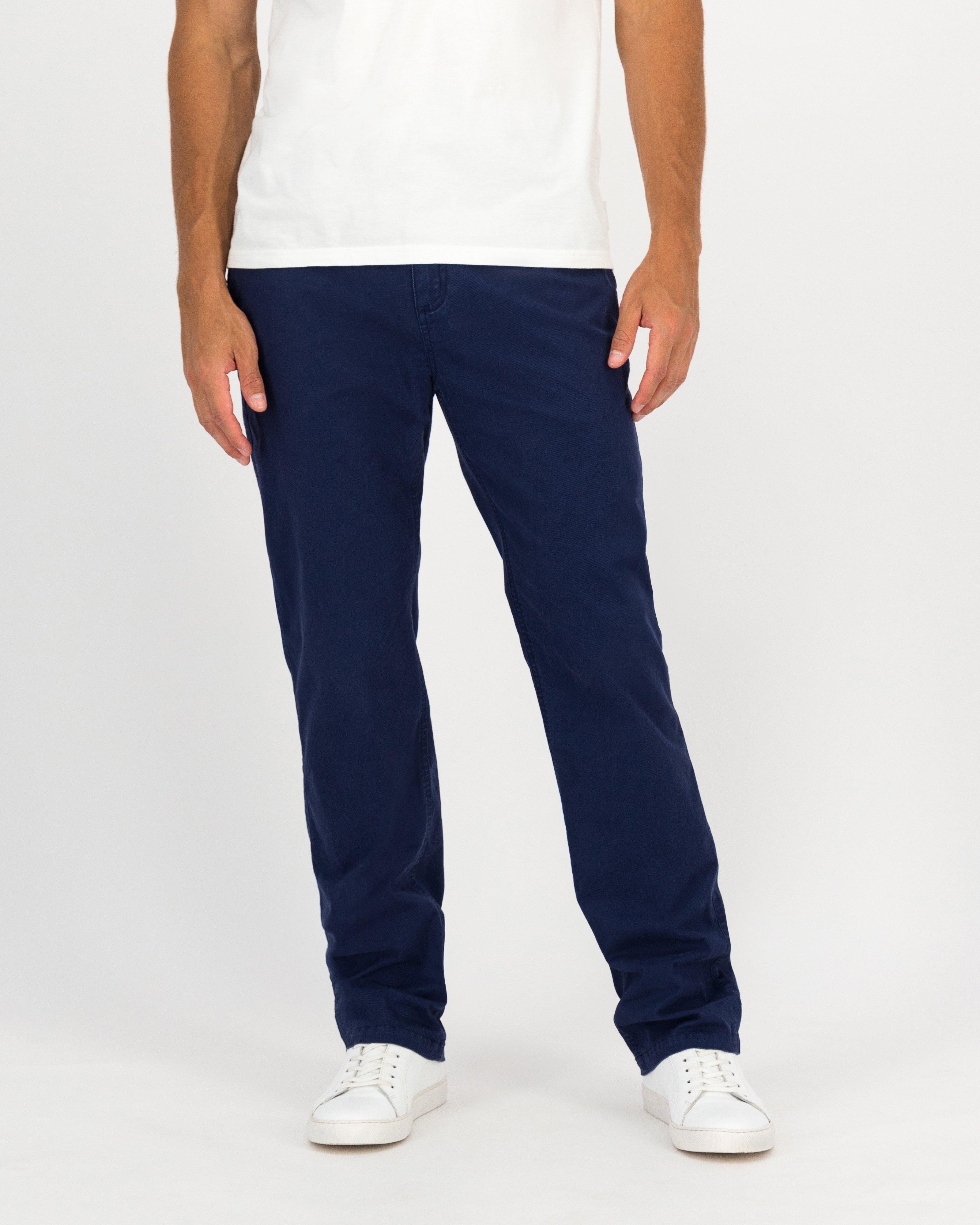 Men's Bent Chinos -  Navy