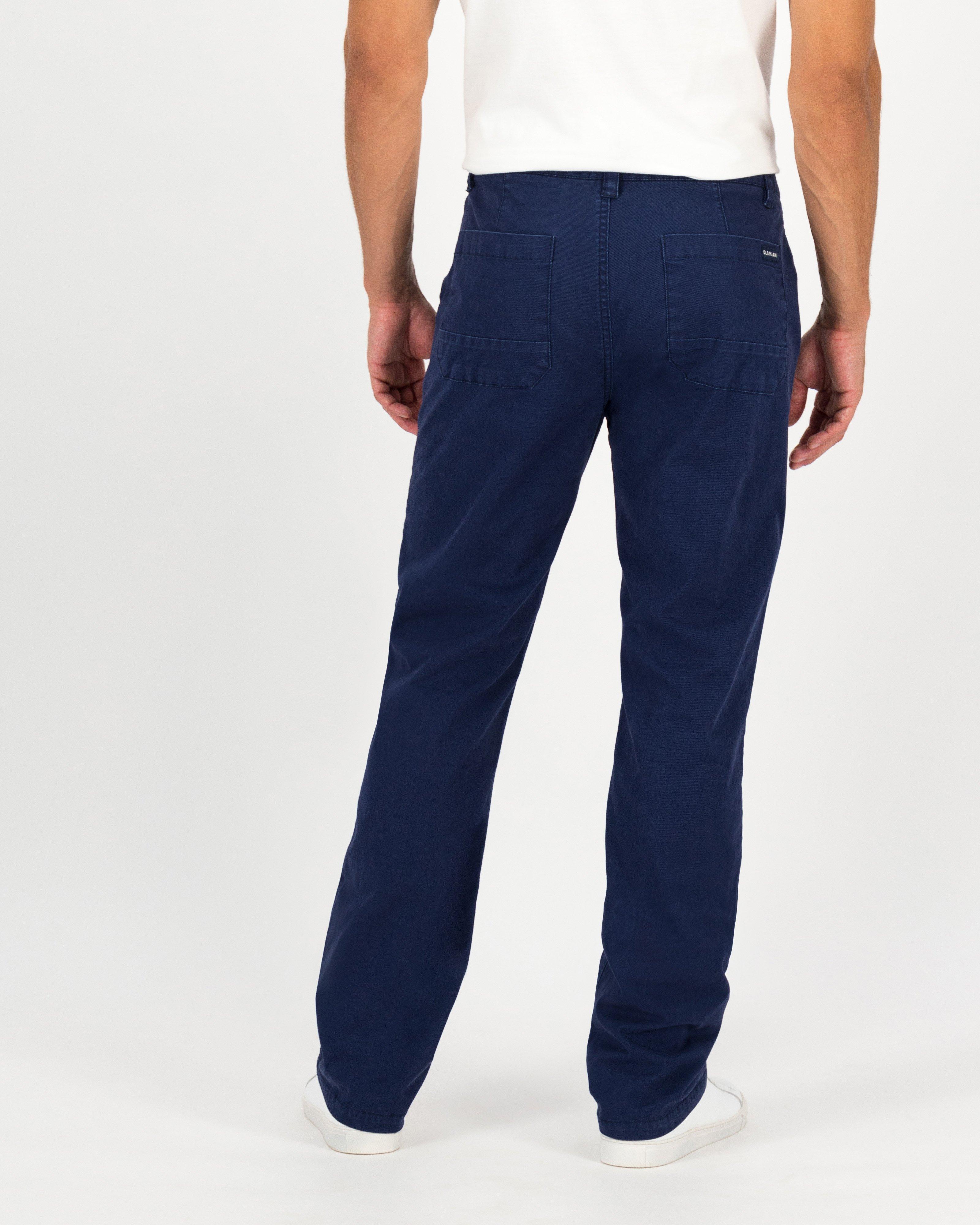 Men's Bent Chinos -  Navy