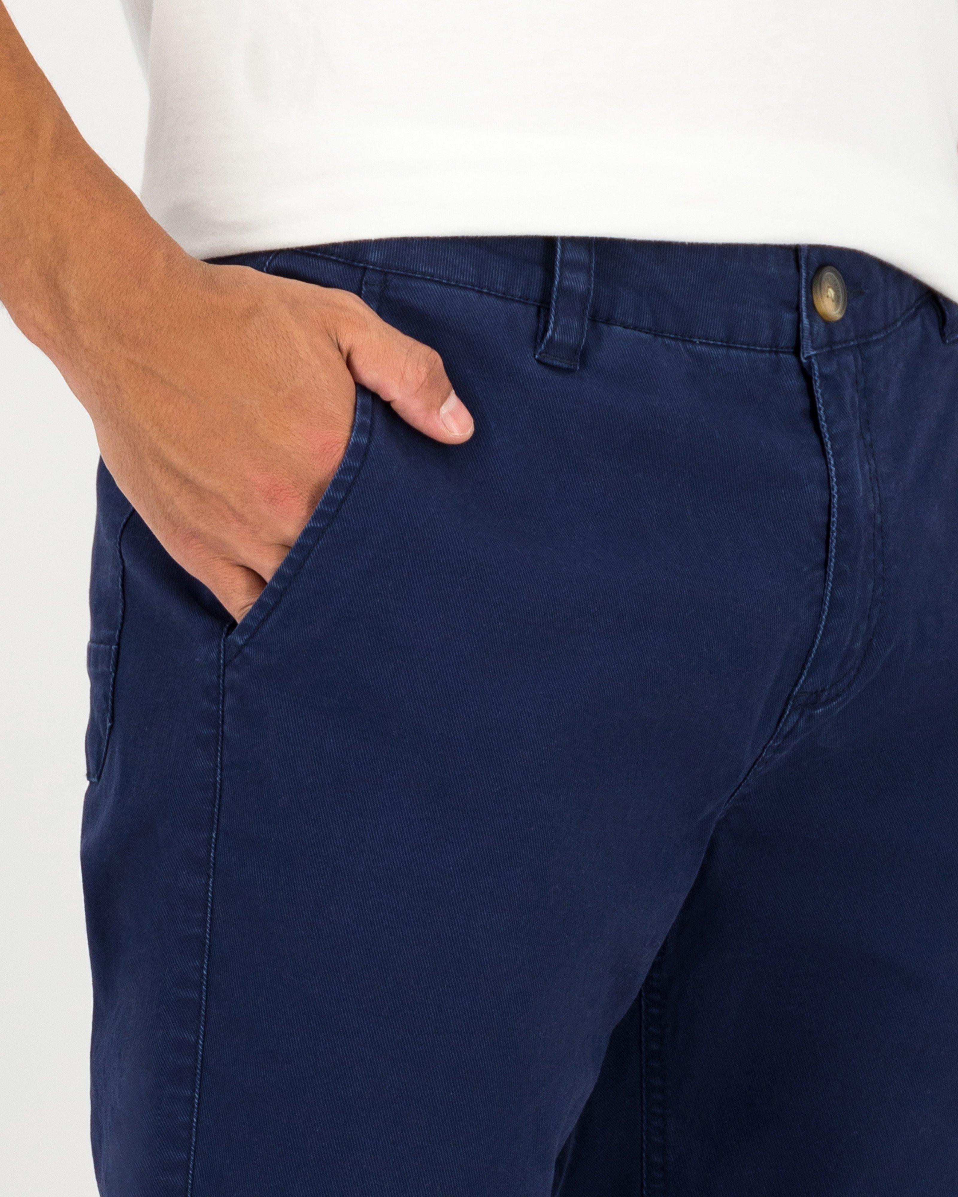 Men's Bent Chinos -  Navy