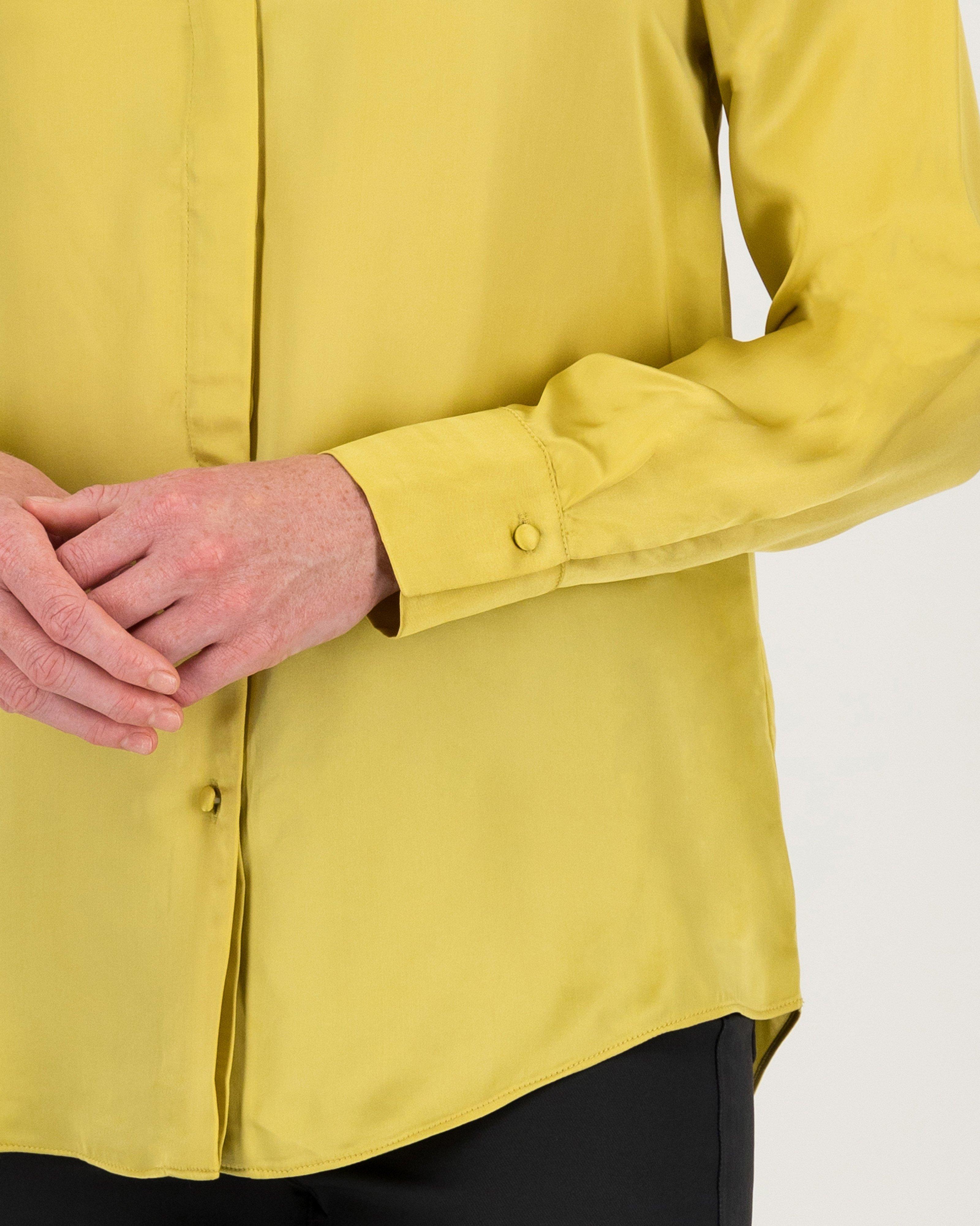 Jessie Satin Blouse -  Yellow