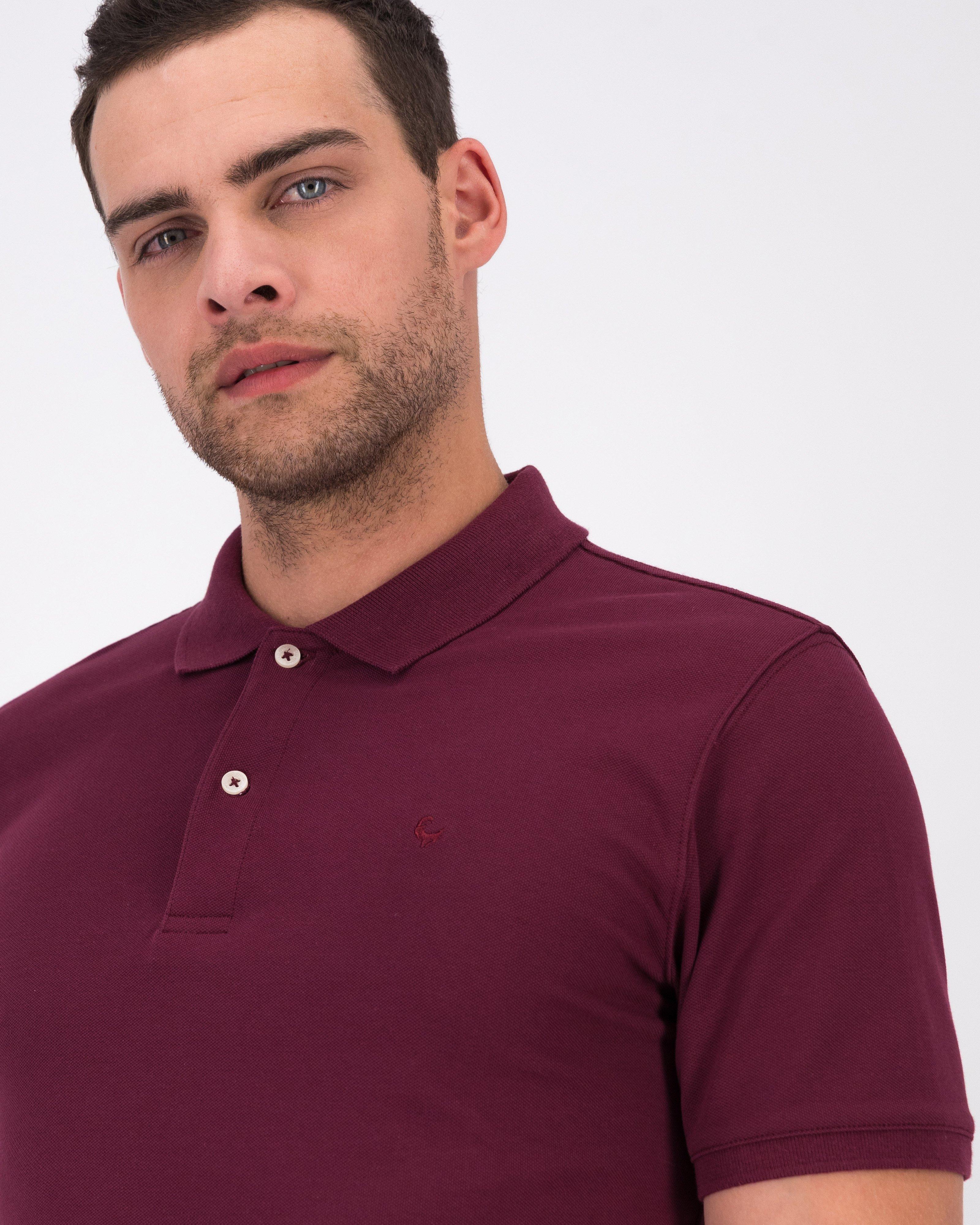 Men's Otis Standard Fit Golfer -  Burgundy