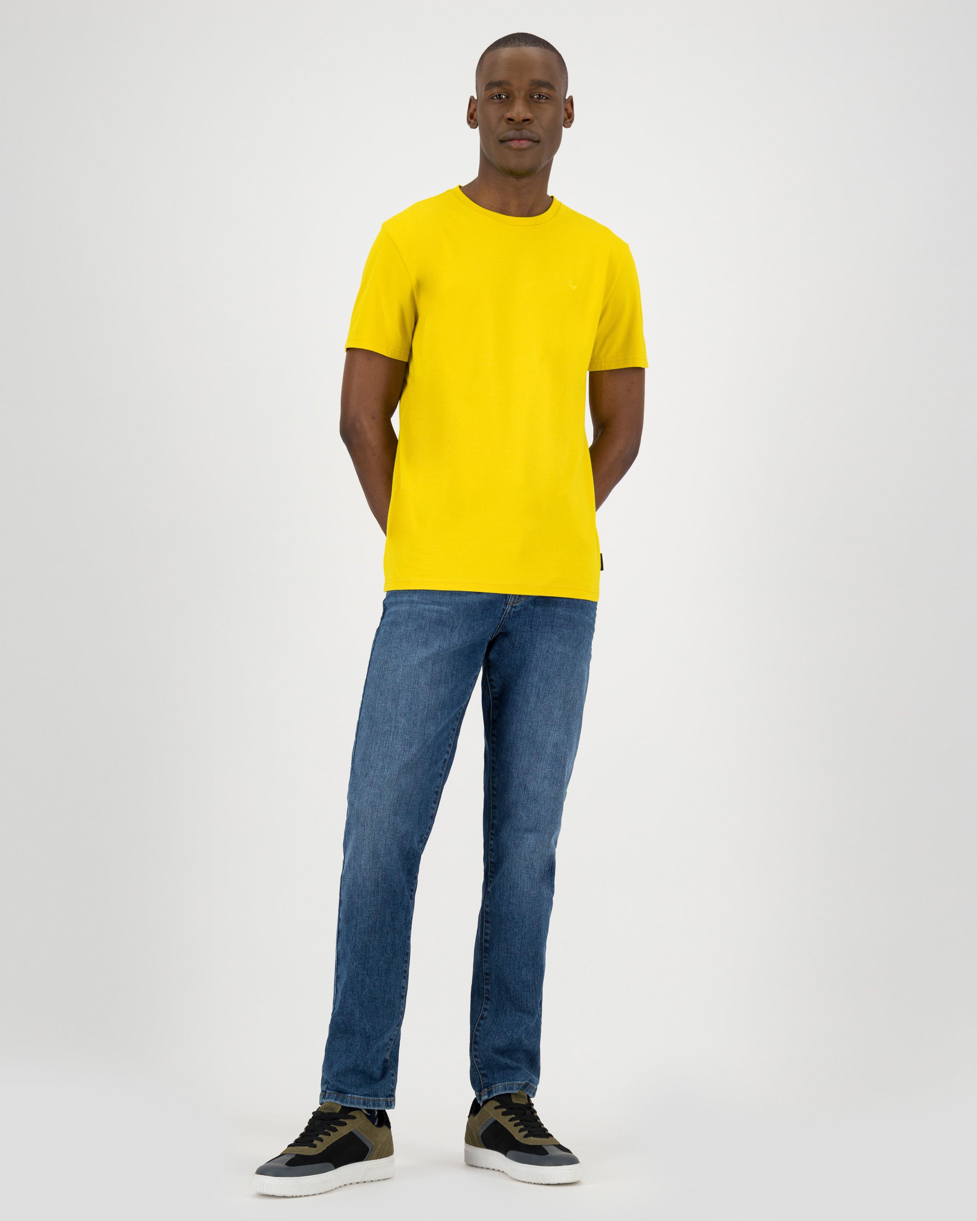 Men's Nick Standard Fit T-Shirt -  Yellow