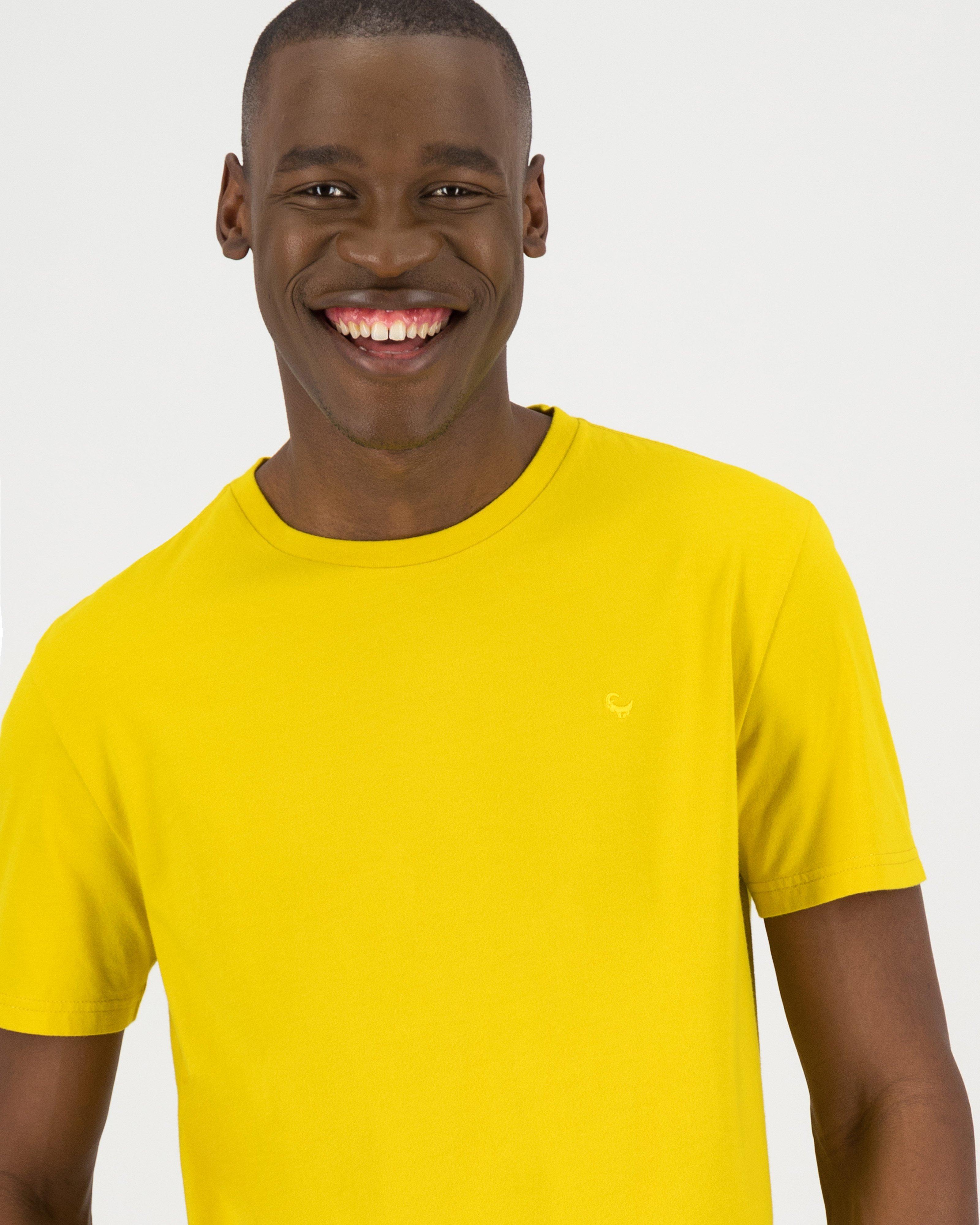 Men's Nick Standard Fit T-Shirt -  Yellow