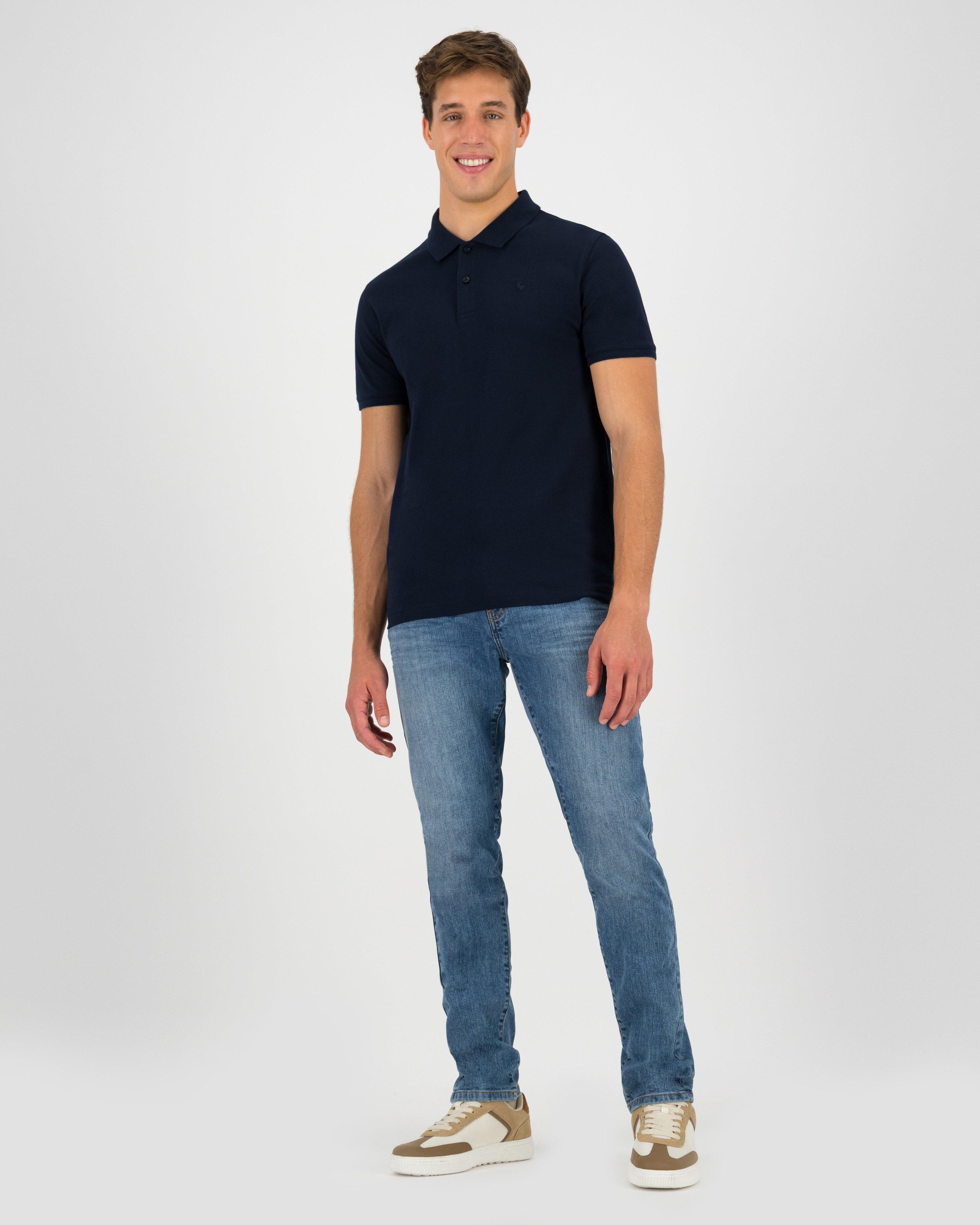 Old Khaki Men’s Eric Relaxed Fit Golfer -  Navy