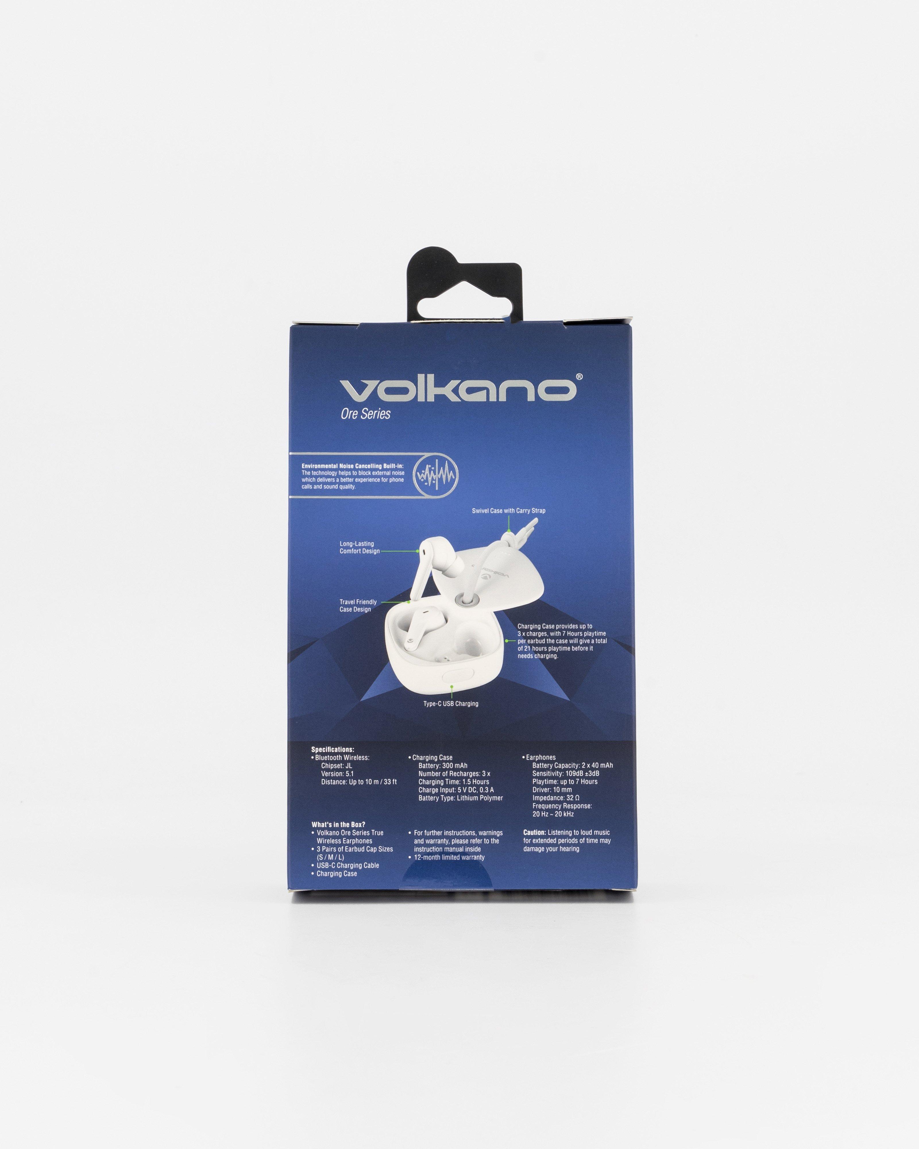 Volkano Ore Series True Wireless Earbuds -  White