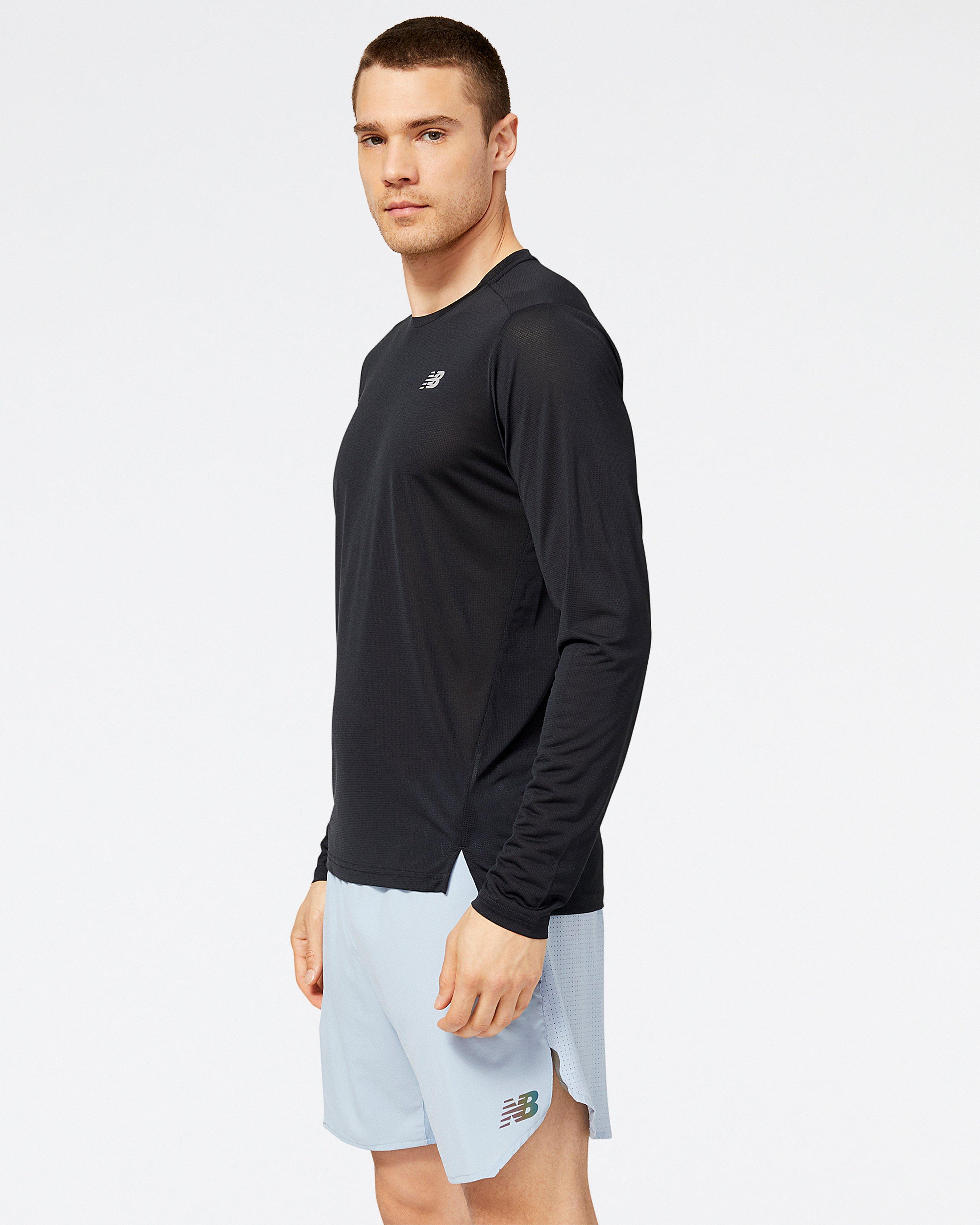 New Balance Men's Accelerate Long Sleeve Top -  Black