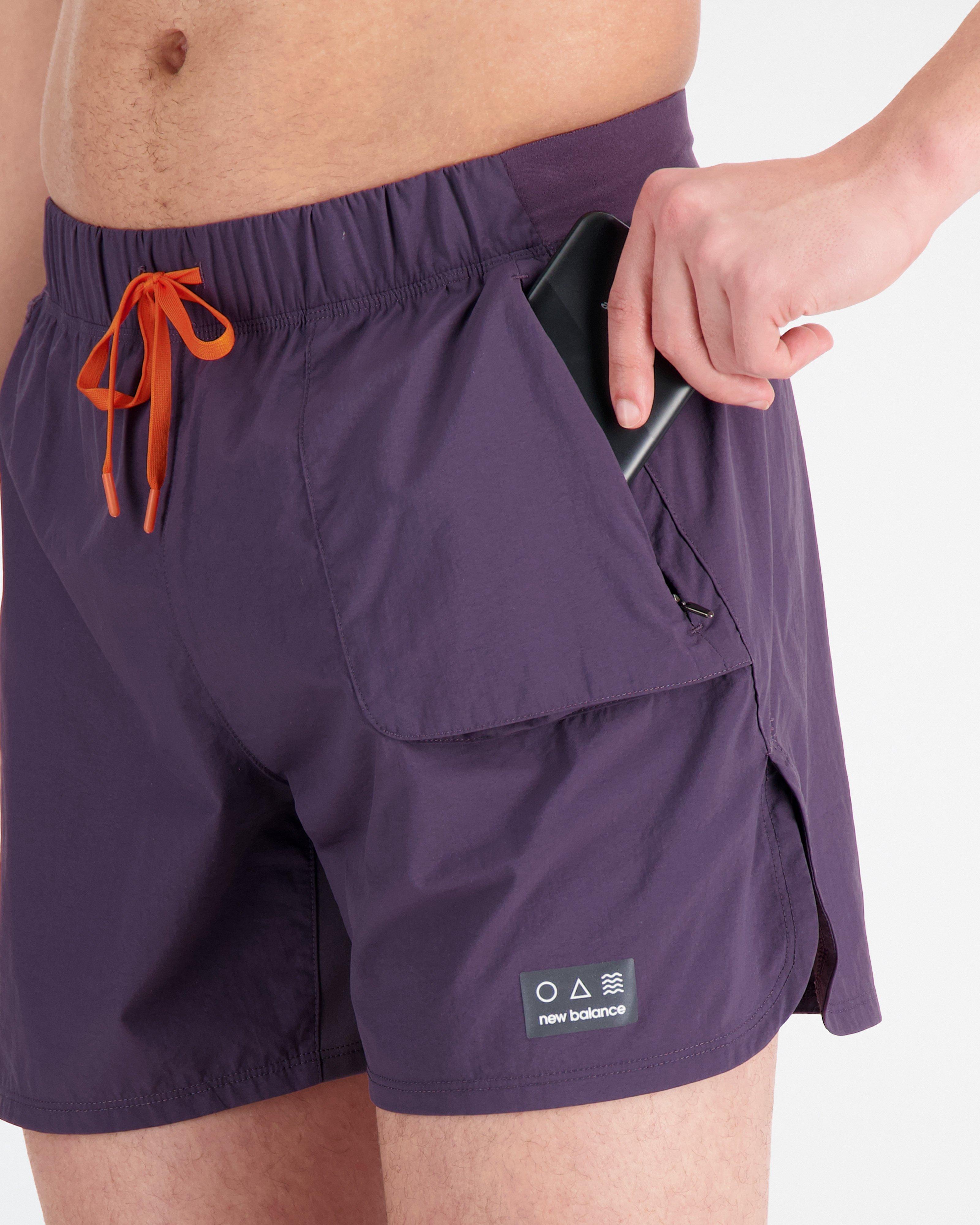 New Balance Men's Impact Run 5-Inch Shorts -  Purple