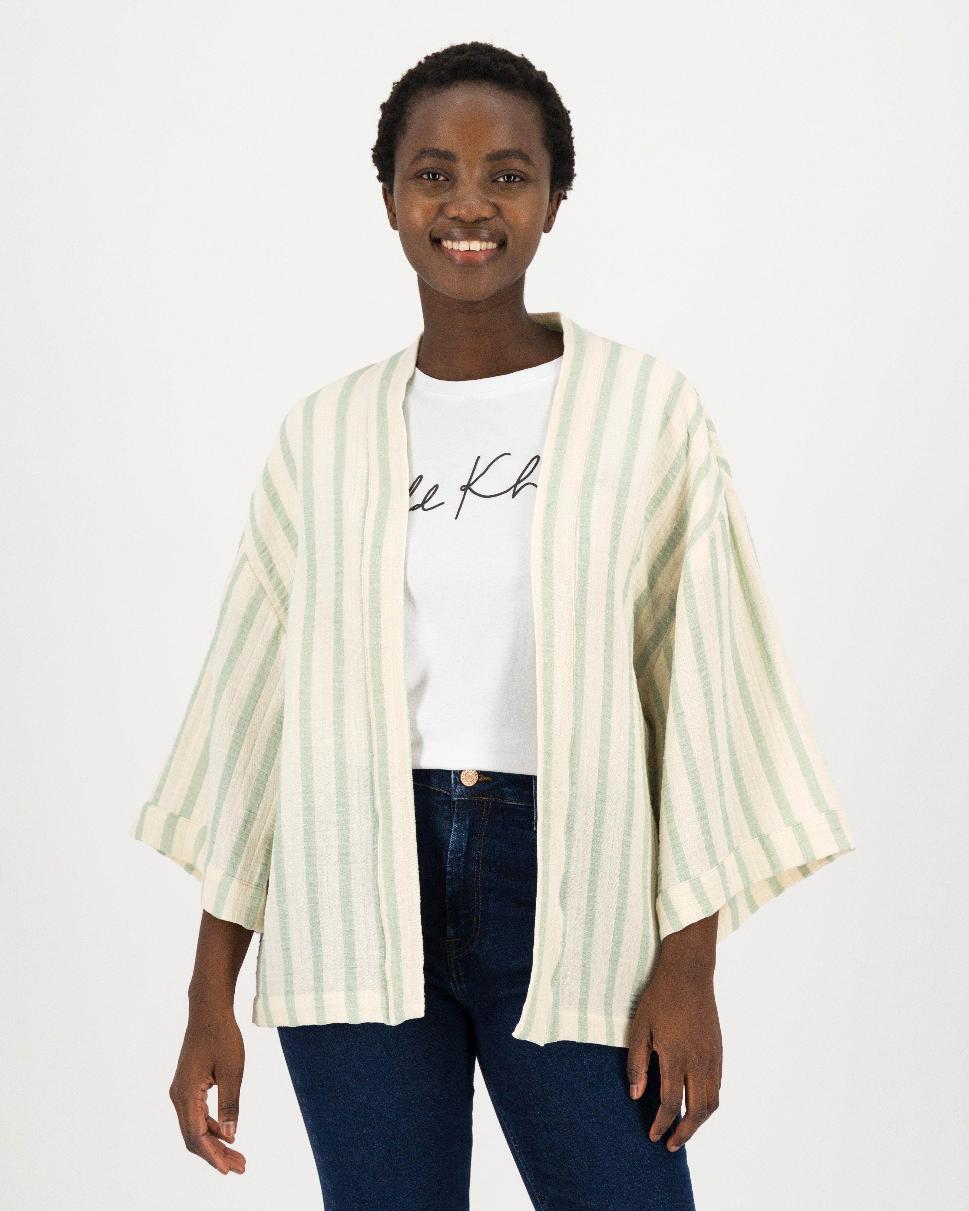 Khaki kimono clearance jacket