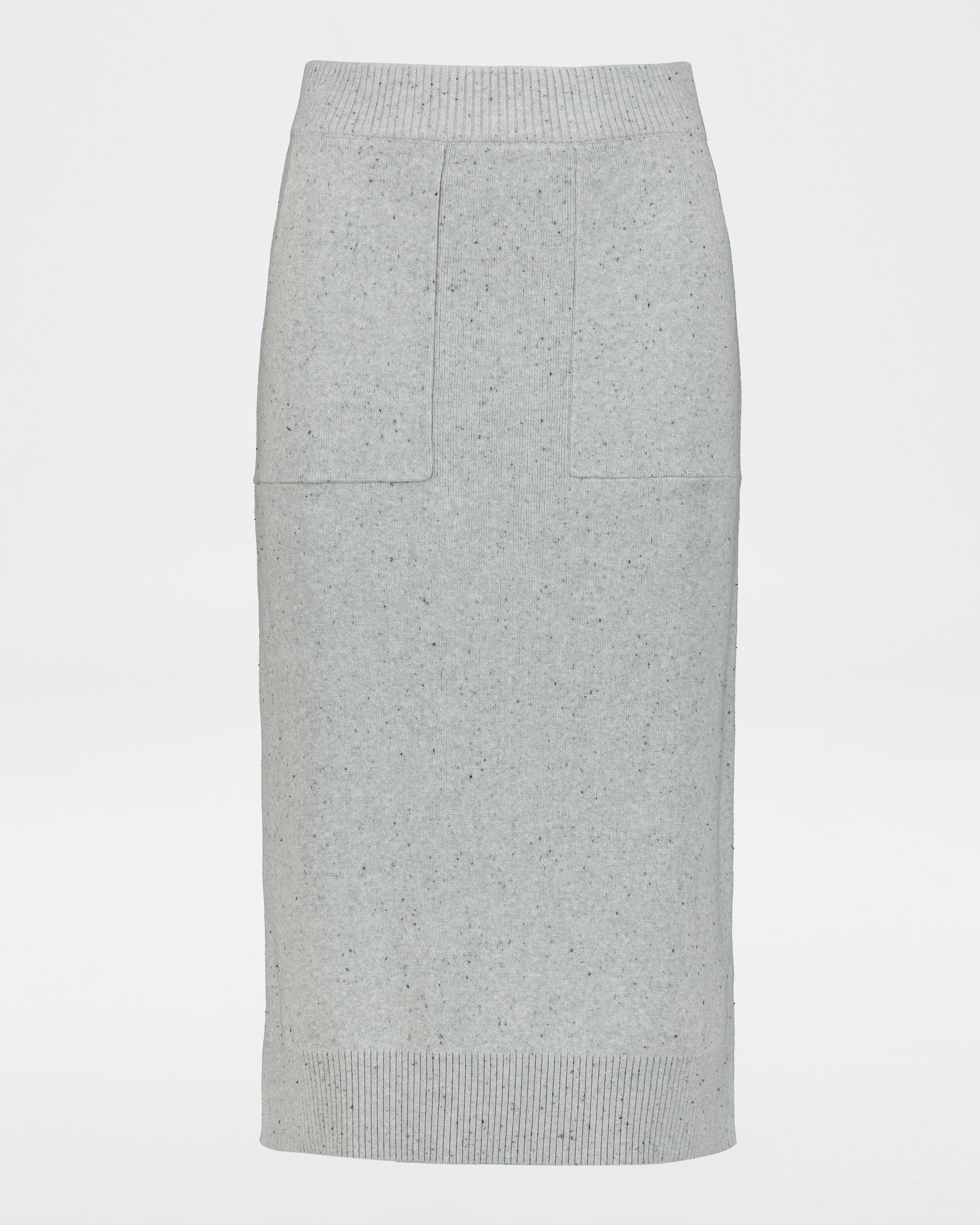 Grey knitwear outlet skirt