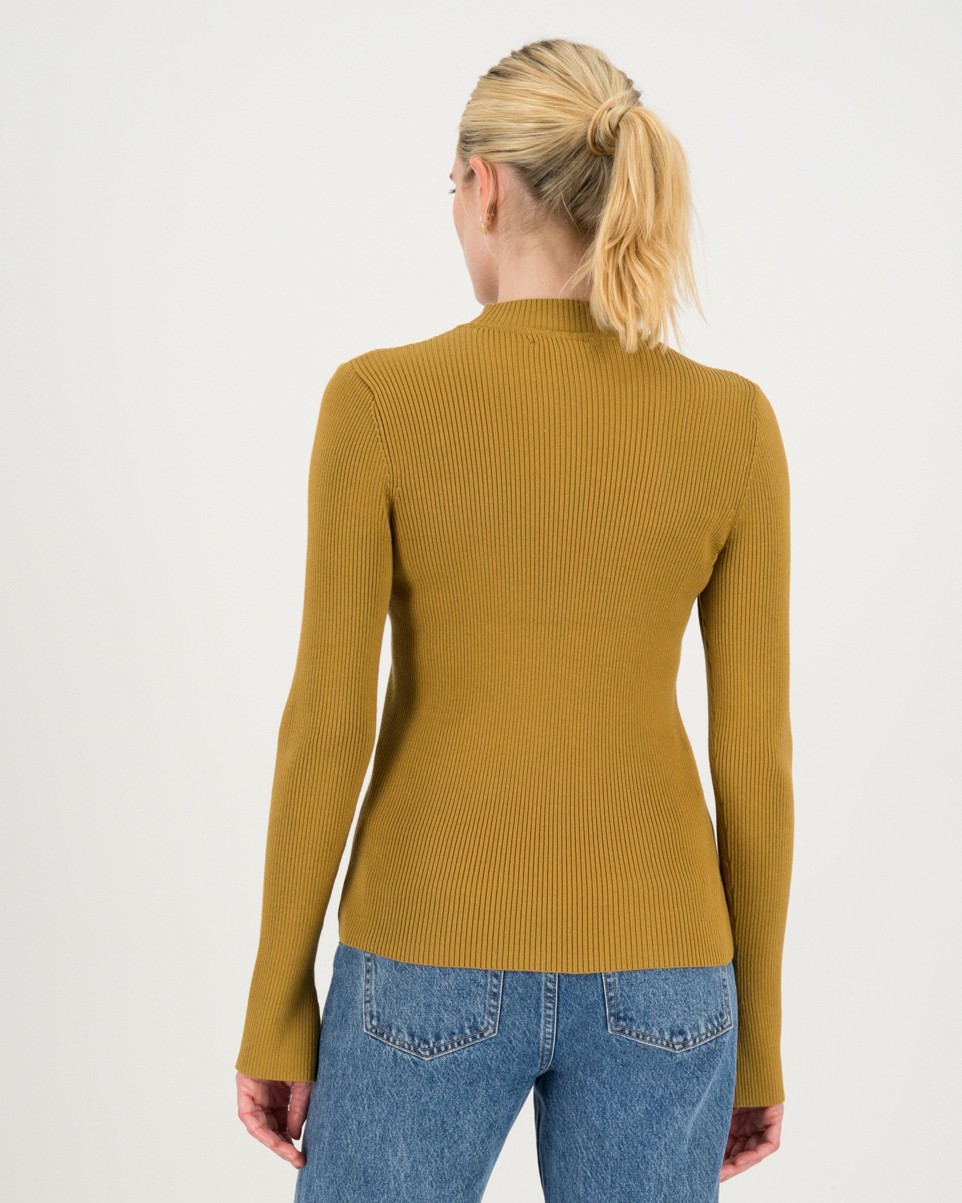 Dallas Ribbed Knit -  Ochre