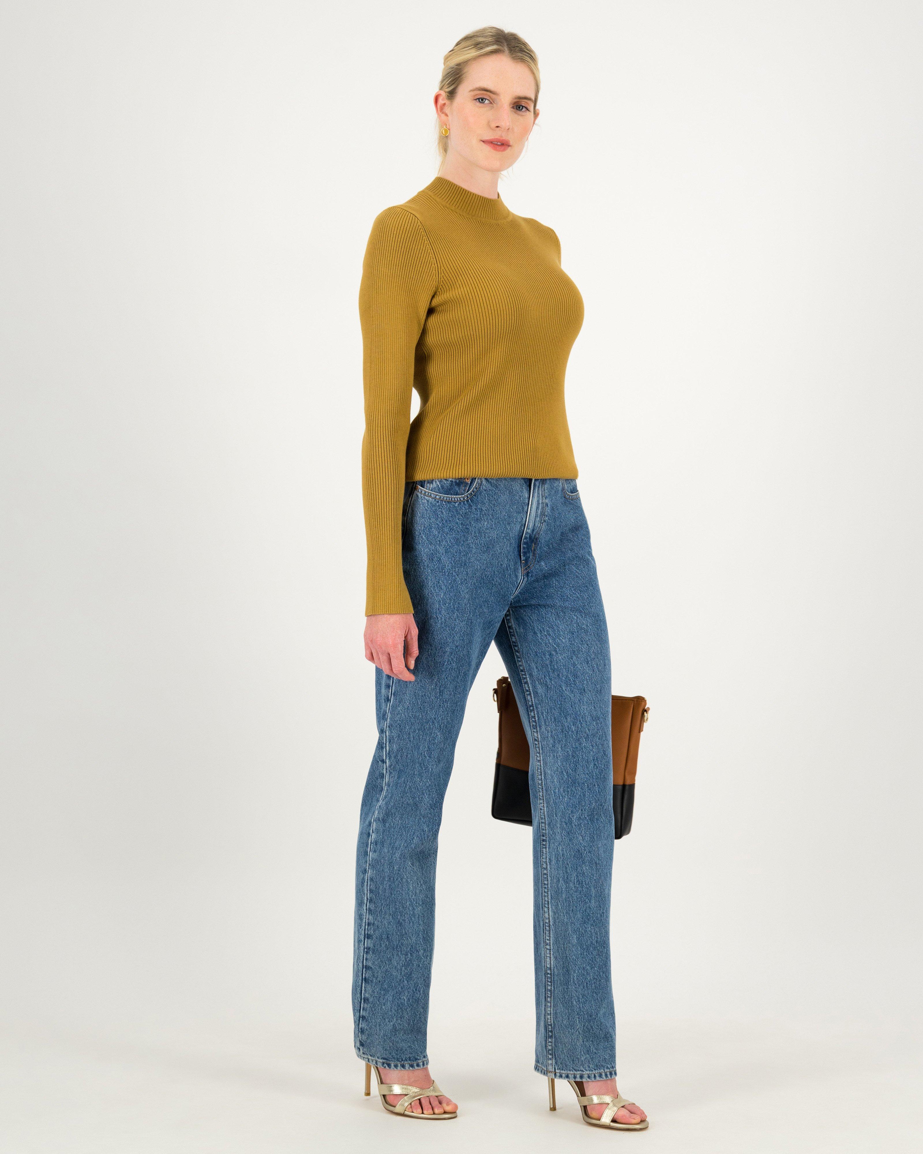 Dallas Ribbed Knit -  Ochre