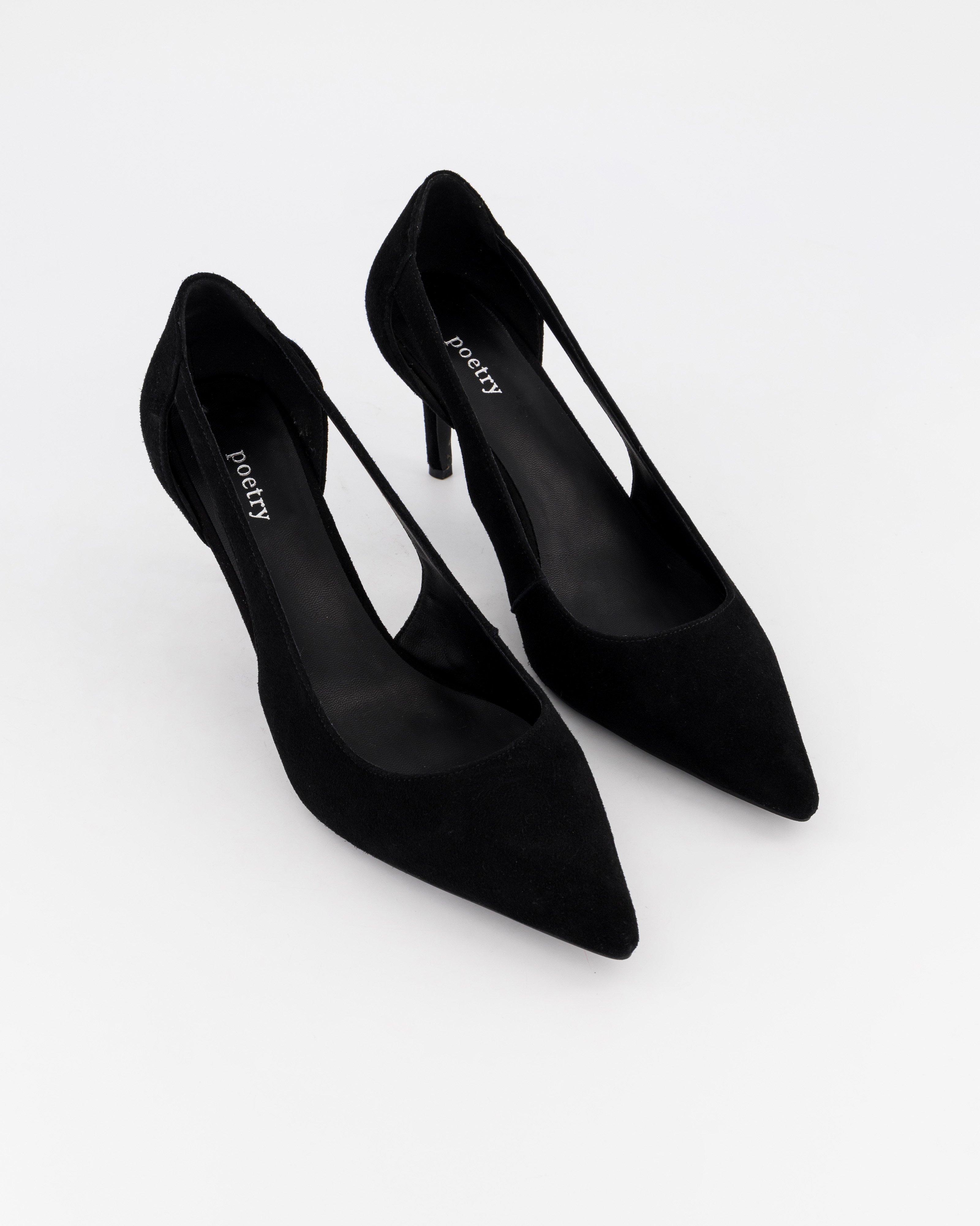 Kaylyn Cut-Out Court Heel -  Black