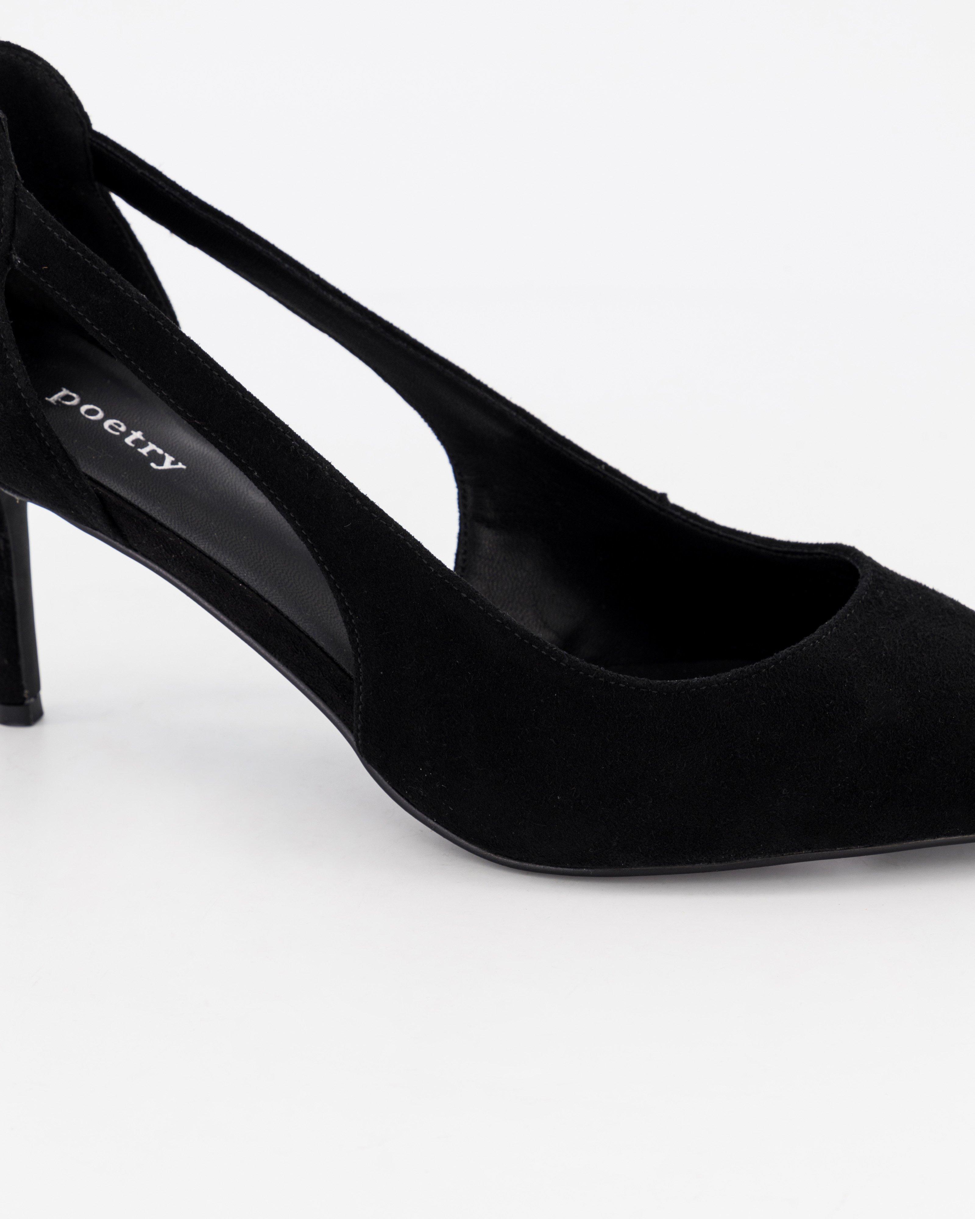 Kaylyn Cut-Out Court Heel -  Black