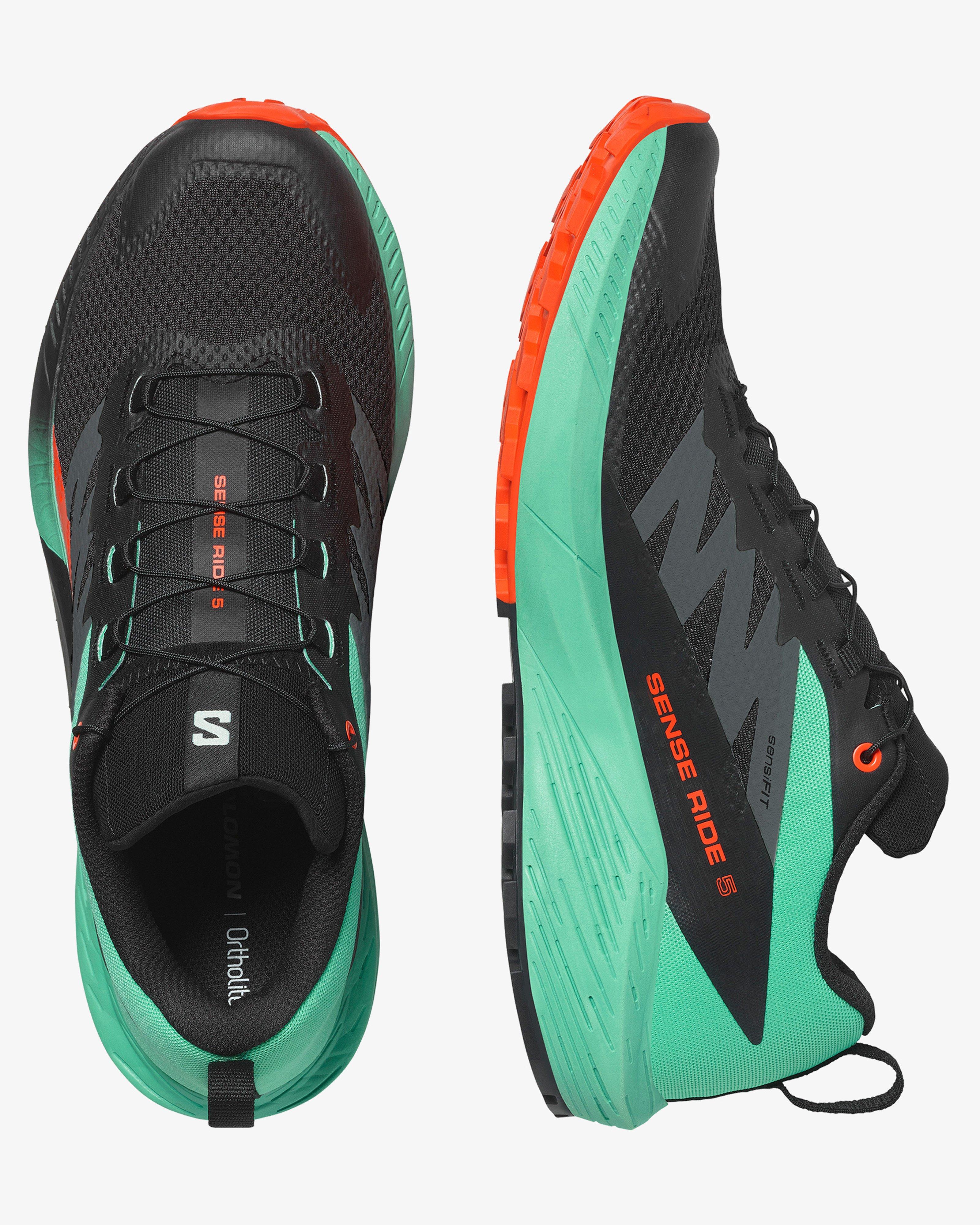 Salomon Men's Sense Ride 5 Trail Running Shoes -  Green