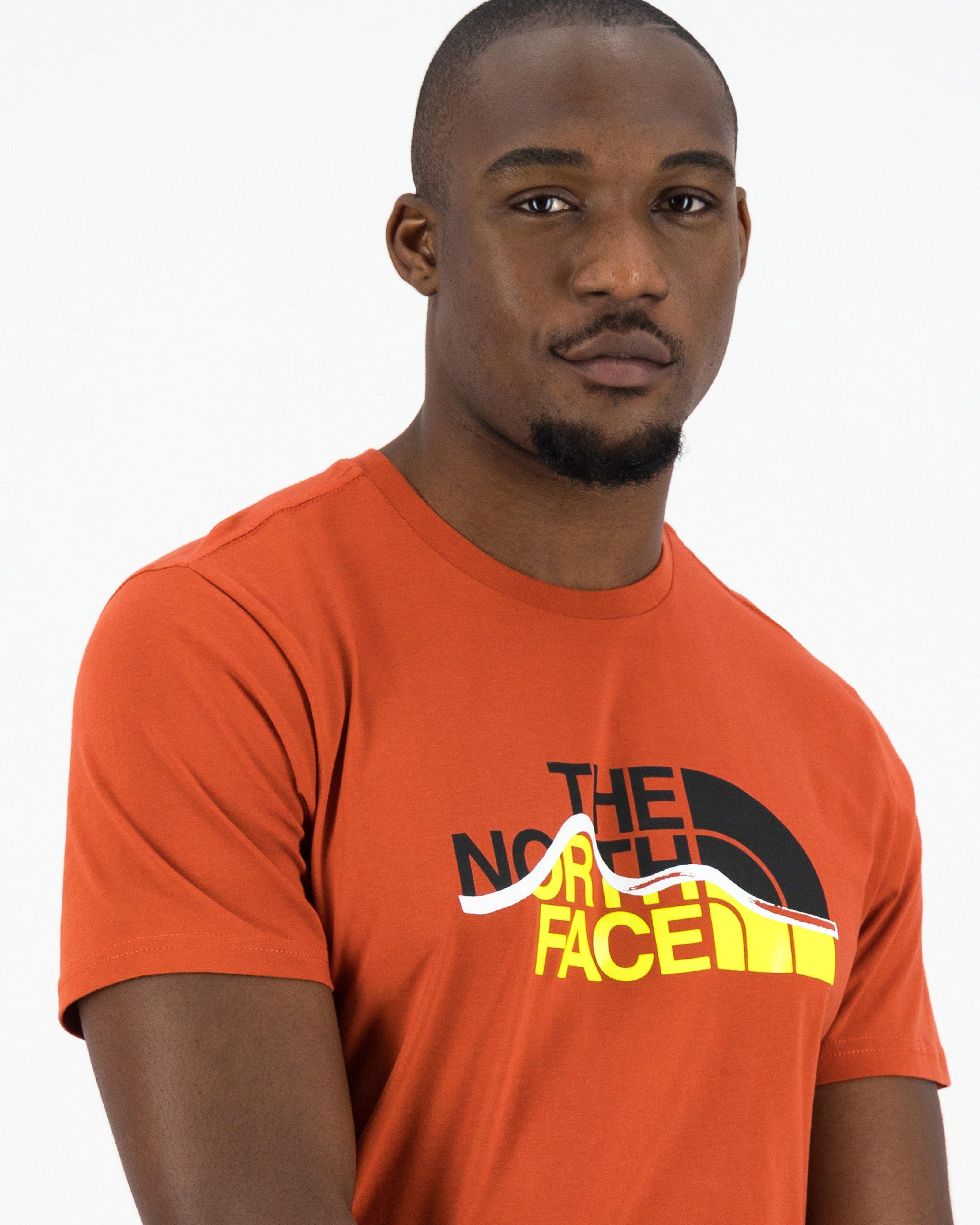 The North Face Men’s Mountain Line T-shirt -  Rust