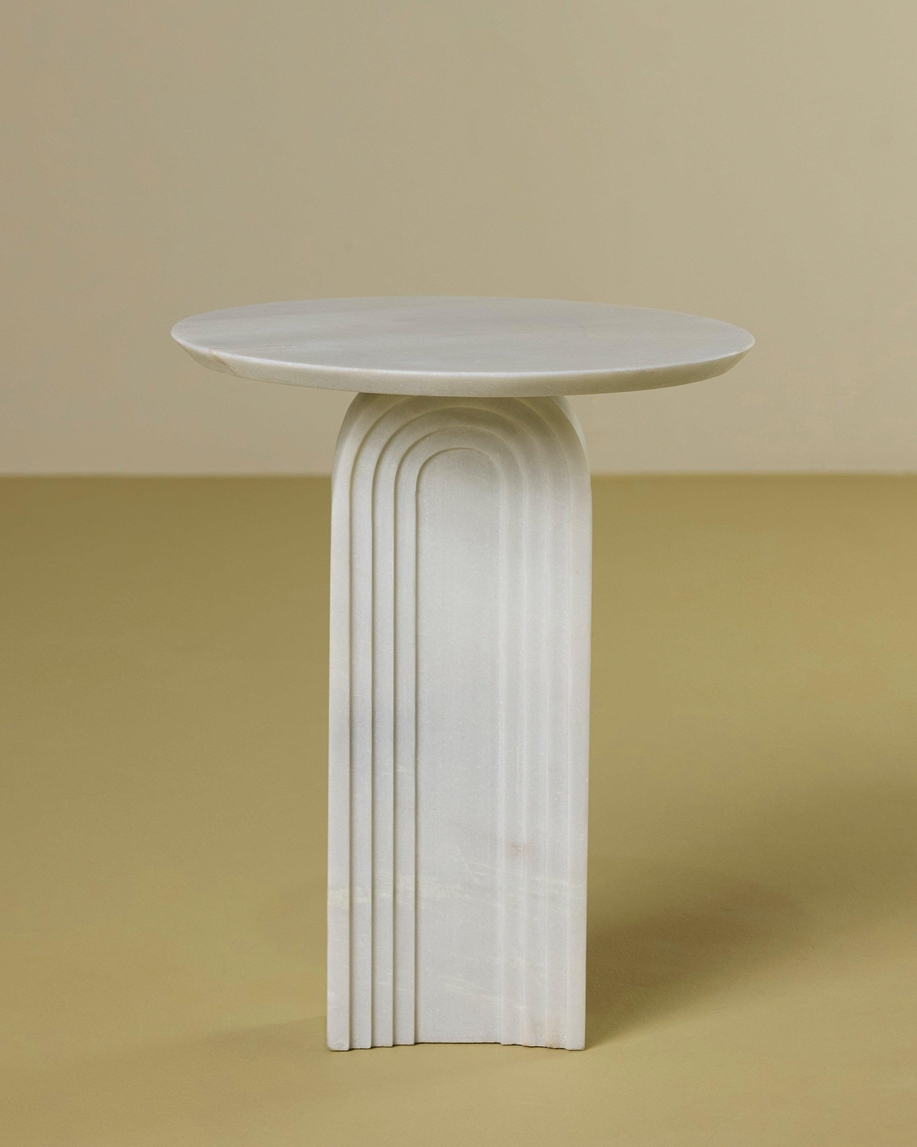 Delhi Side Table -  White
